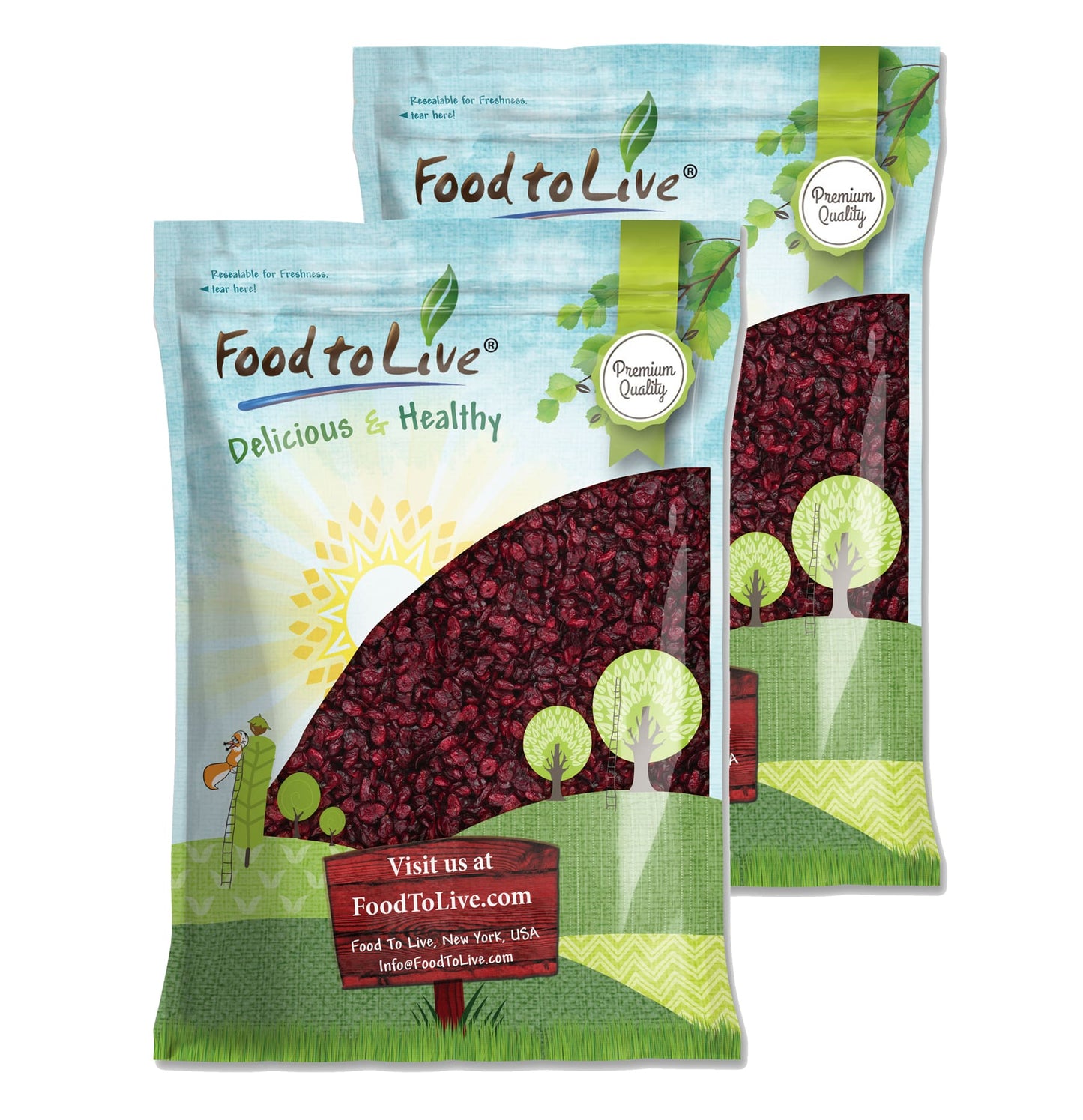 Dried Cranberries - by Food To Live
