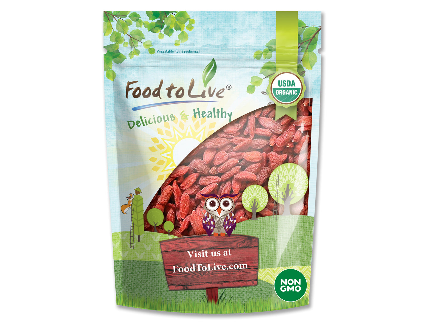 Organic Goji Berries - by Food To Live
