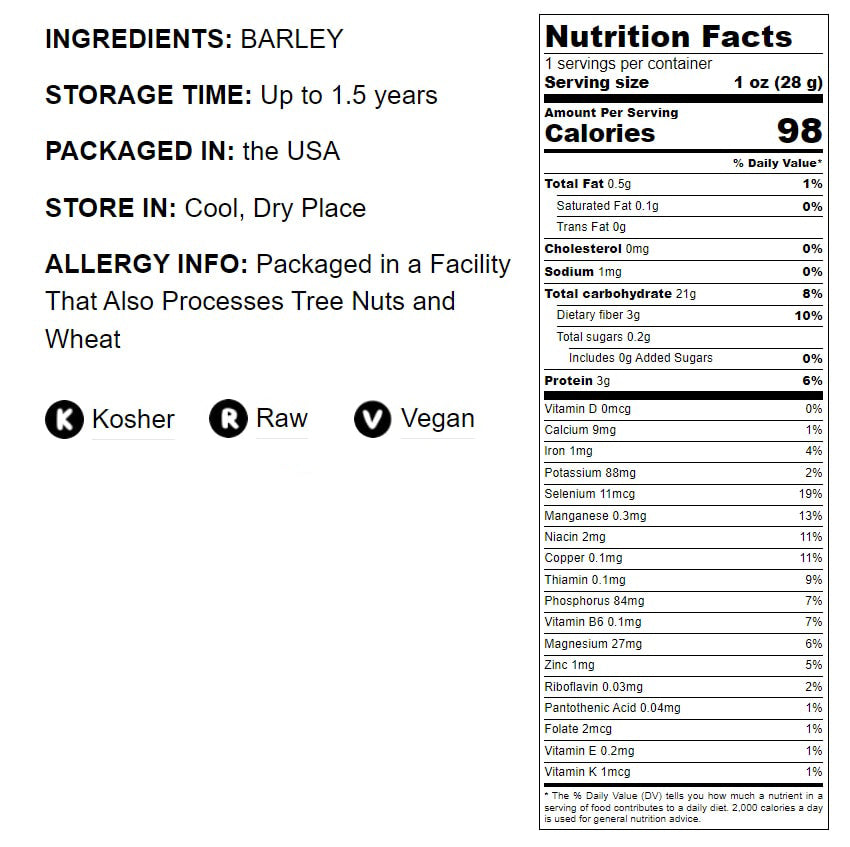 Barley Flour - by Food To Live