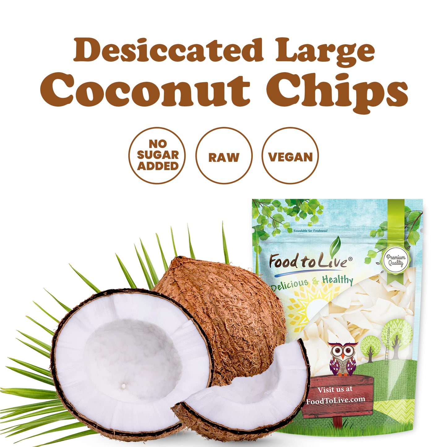 Coconut Chips - by Food To Live