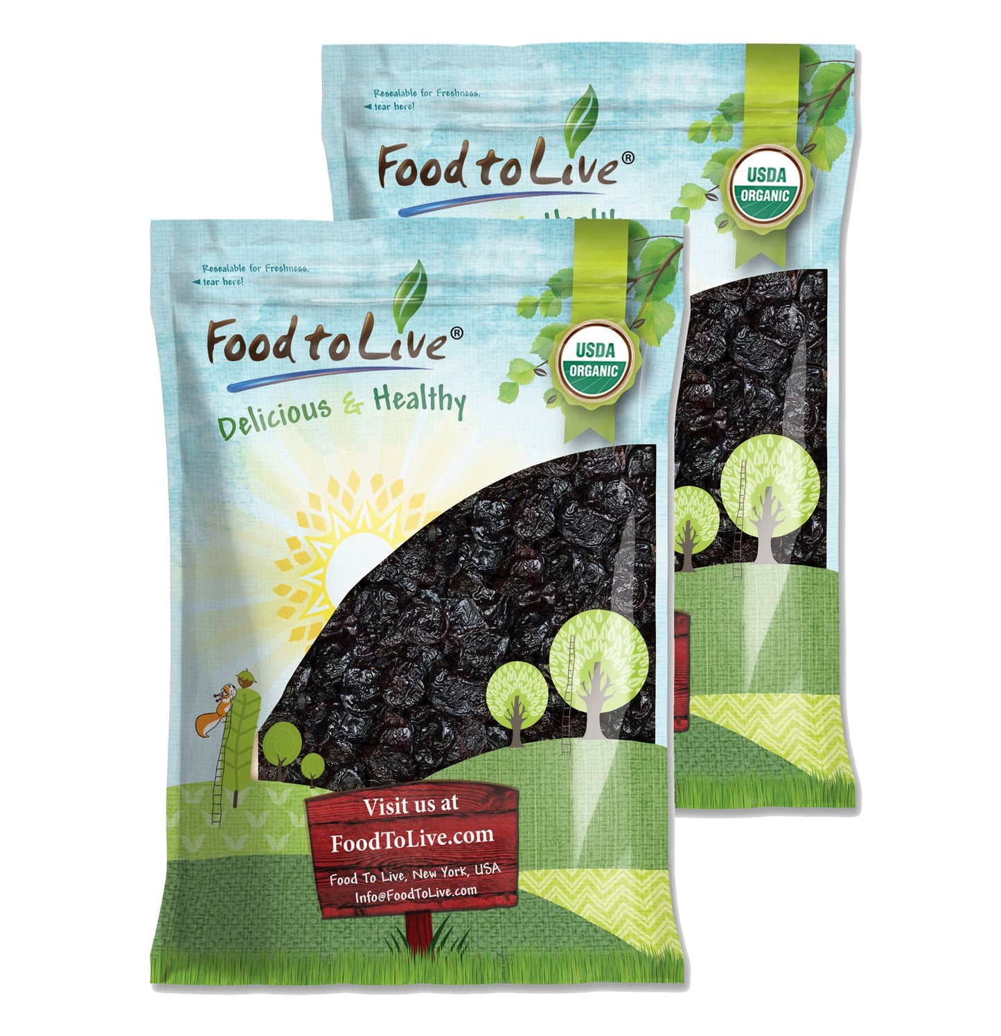 Organic Pitted Prunes - by Food To Live