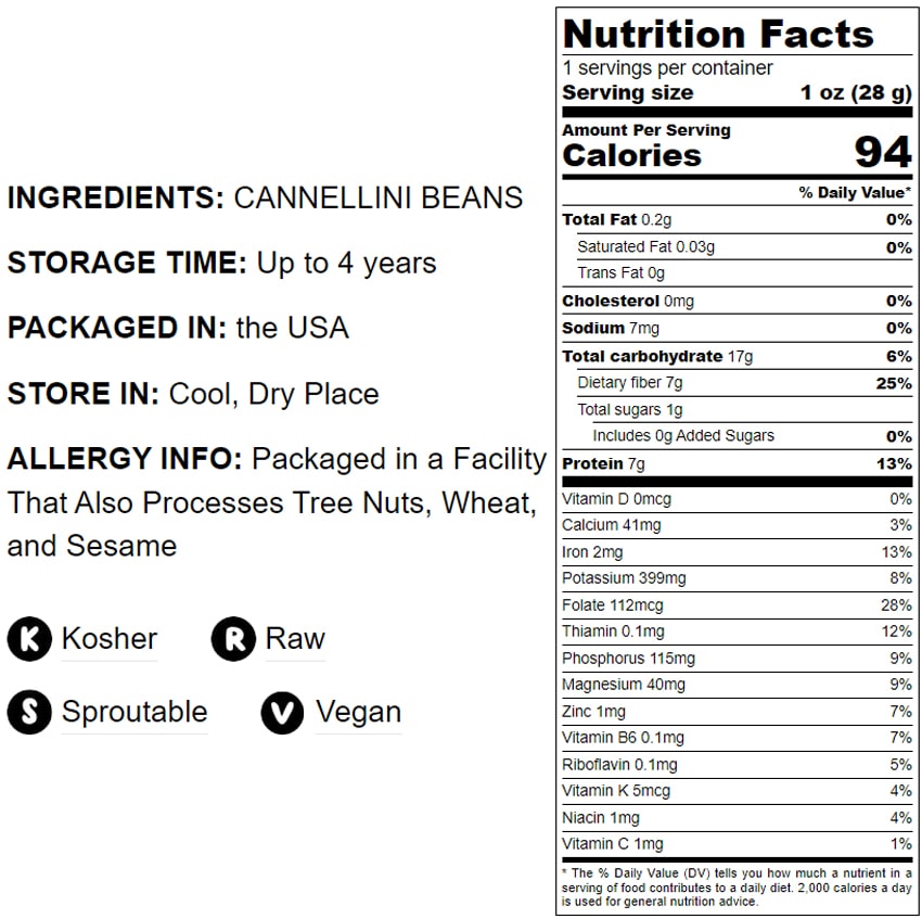 Cannellini Beans - by Food To Live