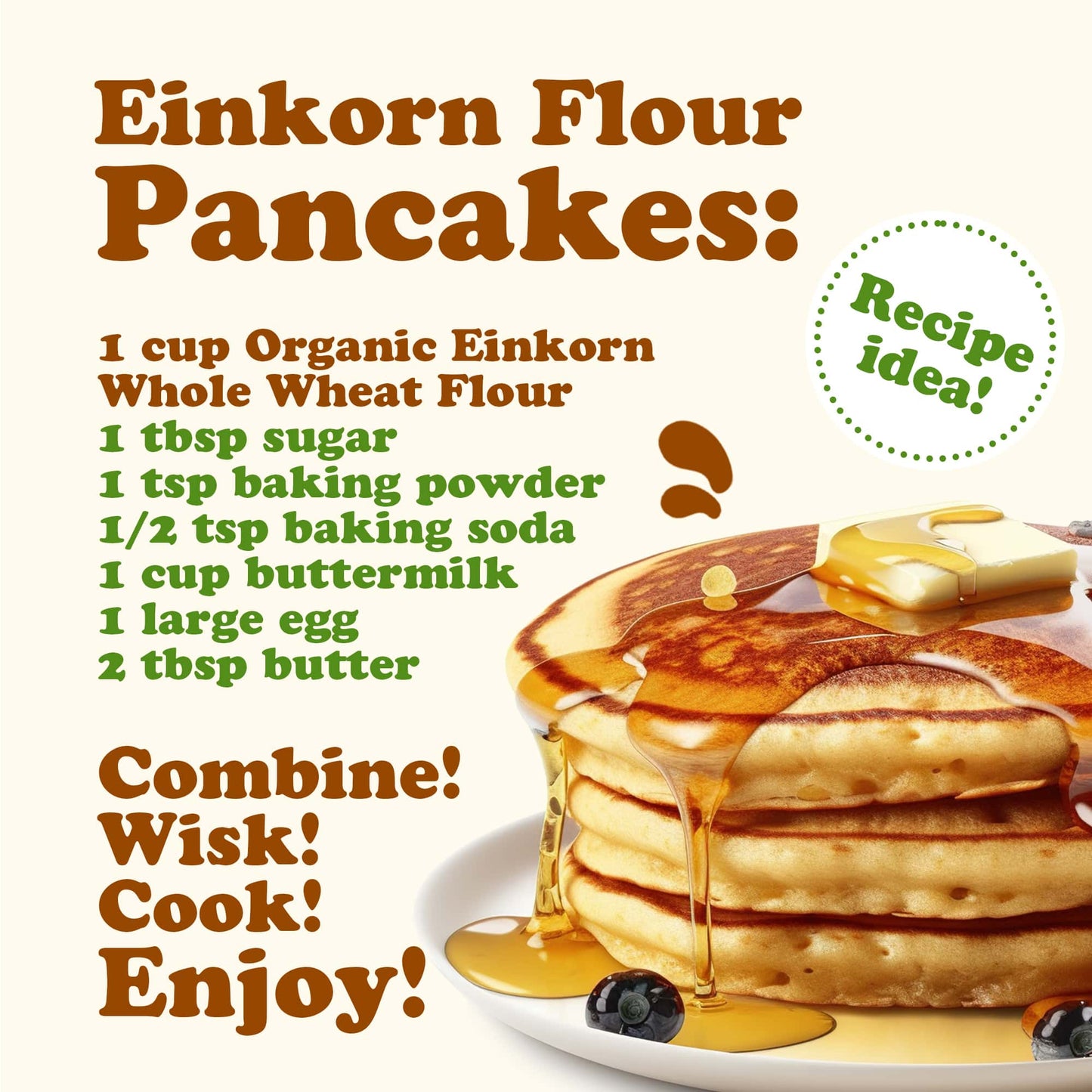 Organic Einkorn Whole Wheat Flour - by Food To Live