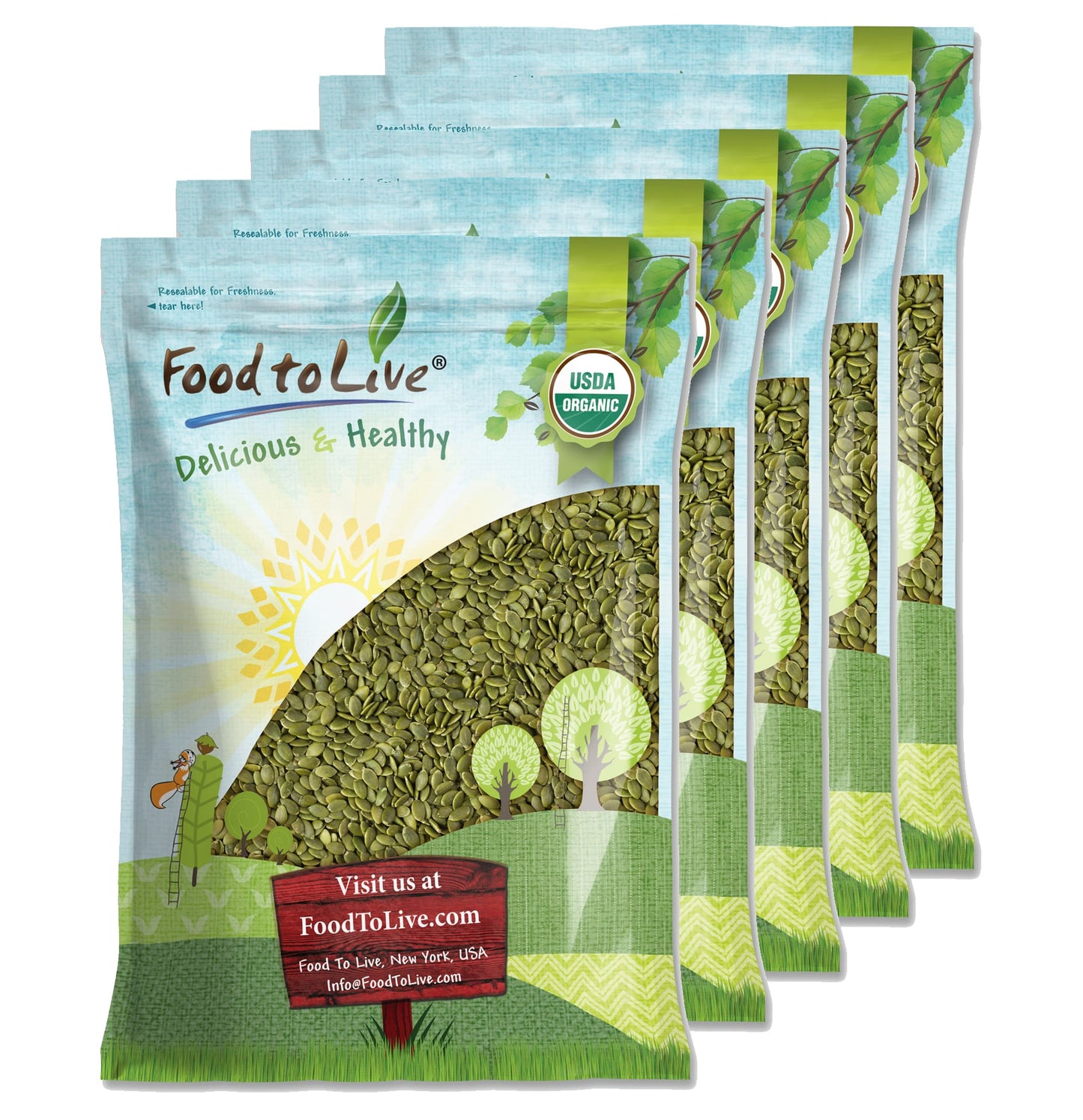 Organic Pepitas / Pumpkin Seeds - by Food to Live
