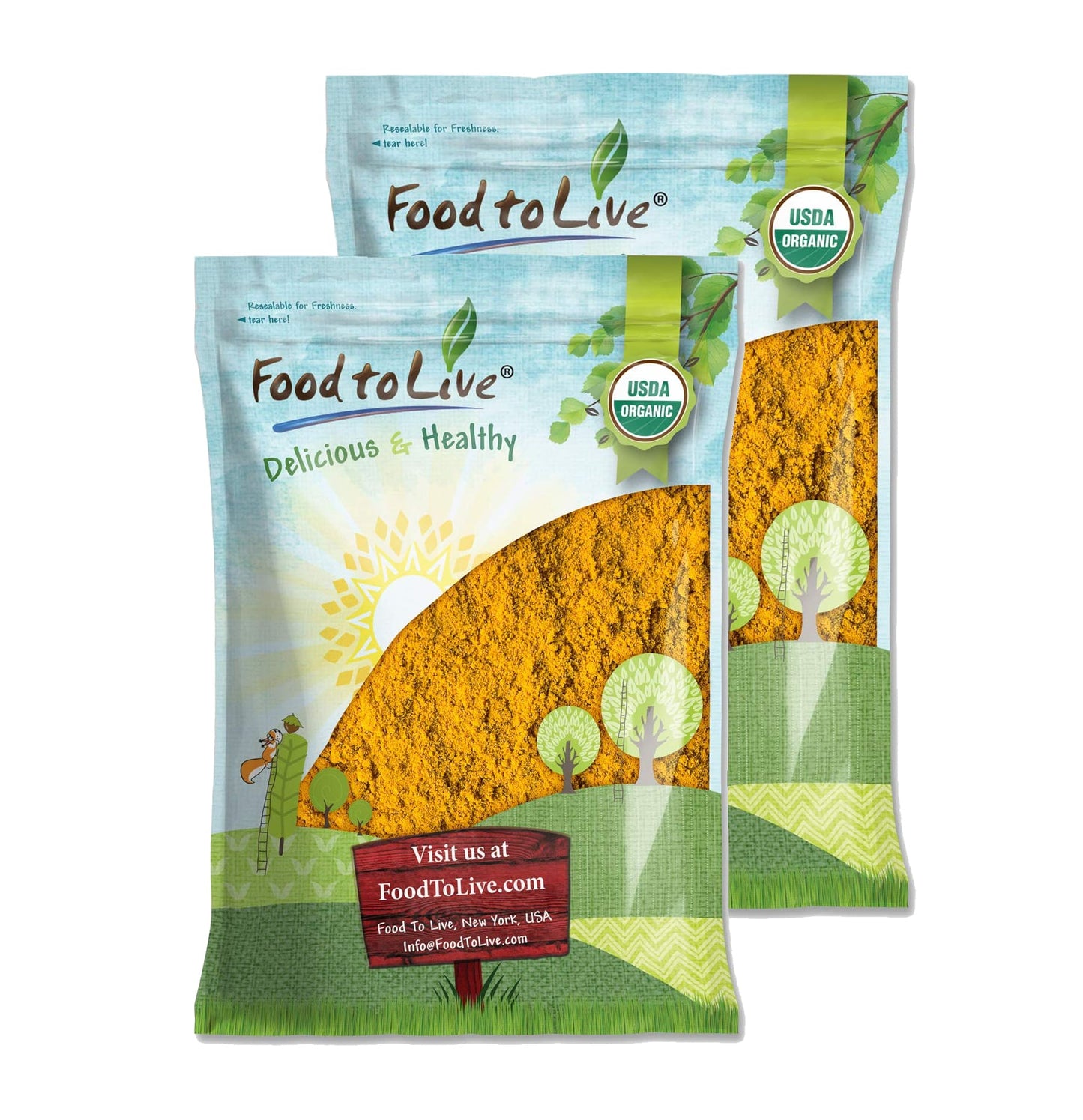 Organic Turmeric Powder - by Food To Live