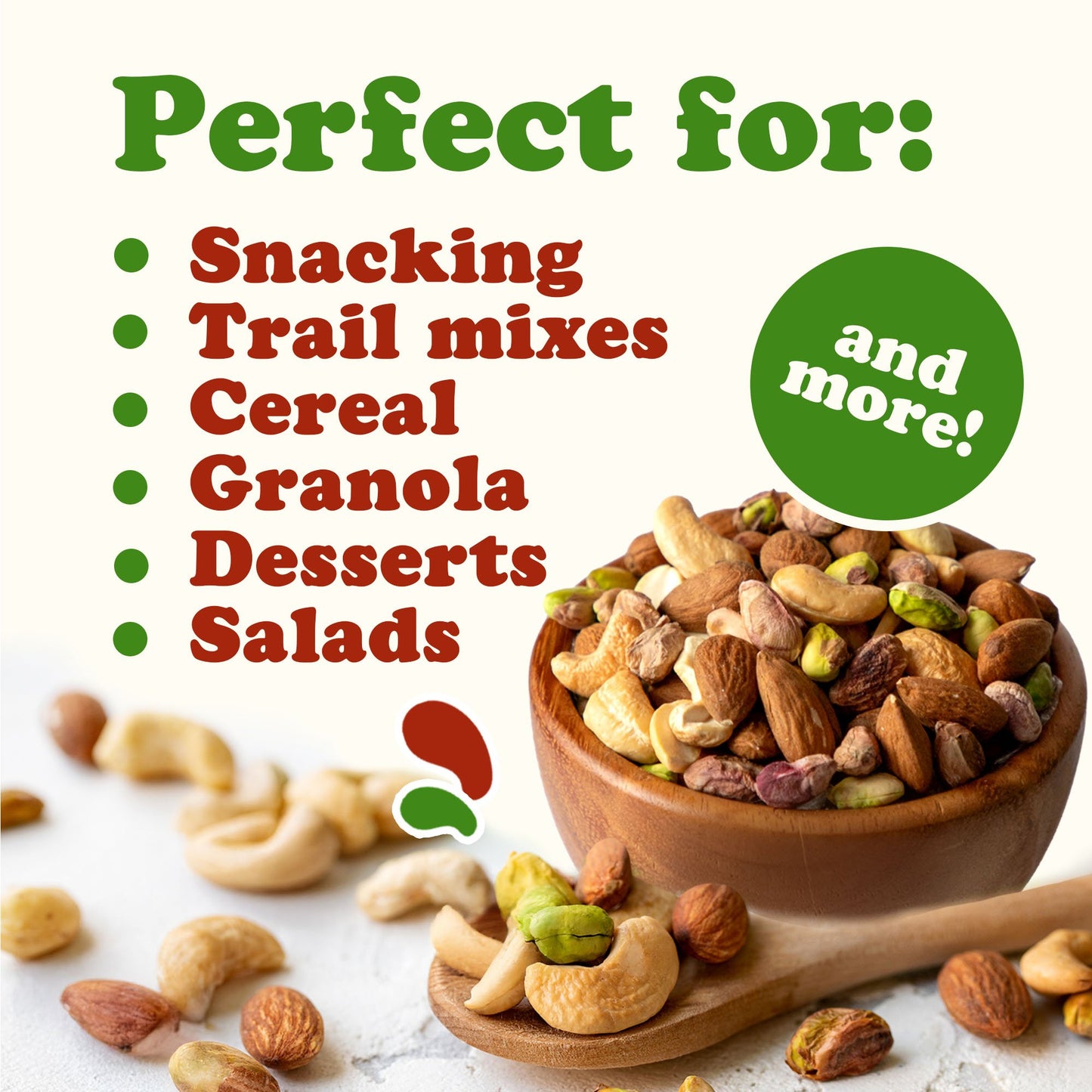 Nut Lovers Mix, Roasted – Vegan, Kosher, Bulk  –  by Food to Live