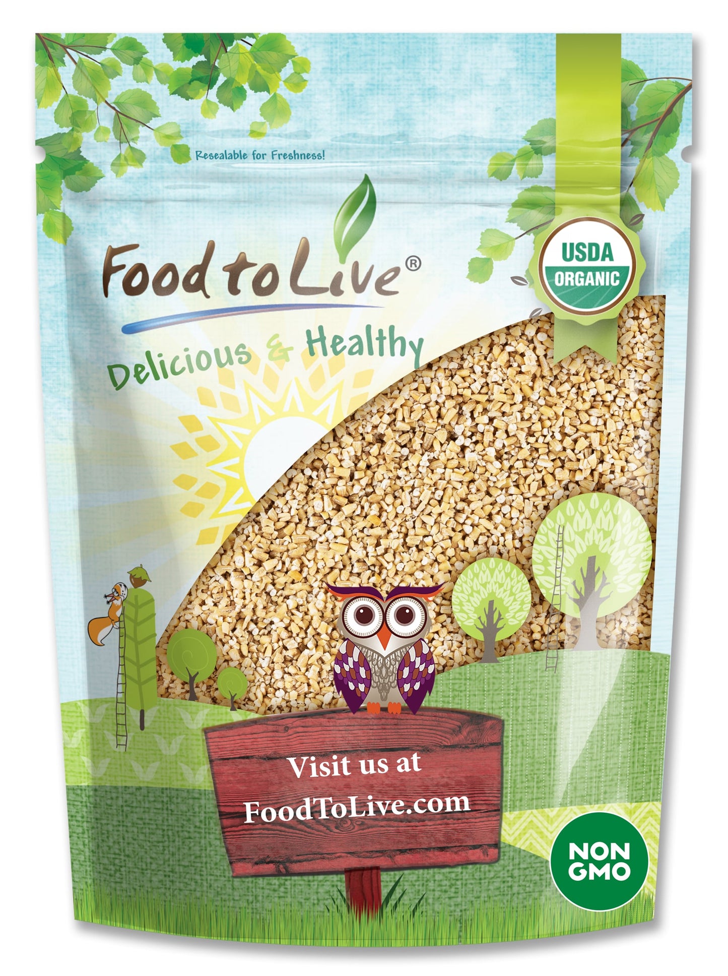 Organic Steel Cut Oats - by Food To Live