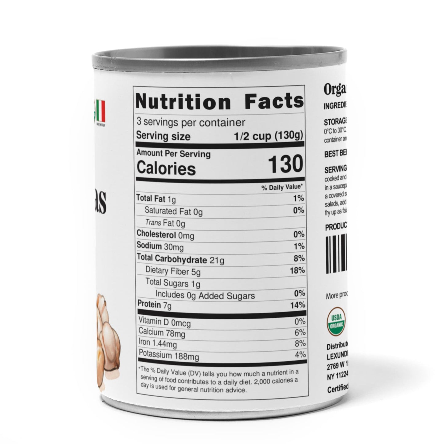 Organic Canned Chickpeas - by Food To Live