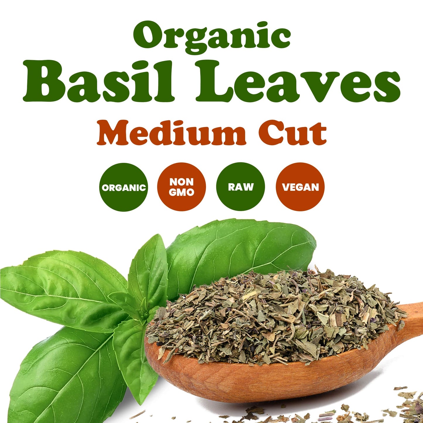 Organic Basil Leaves - by Food To Live