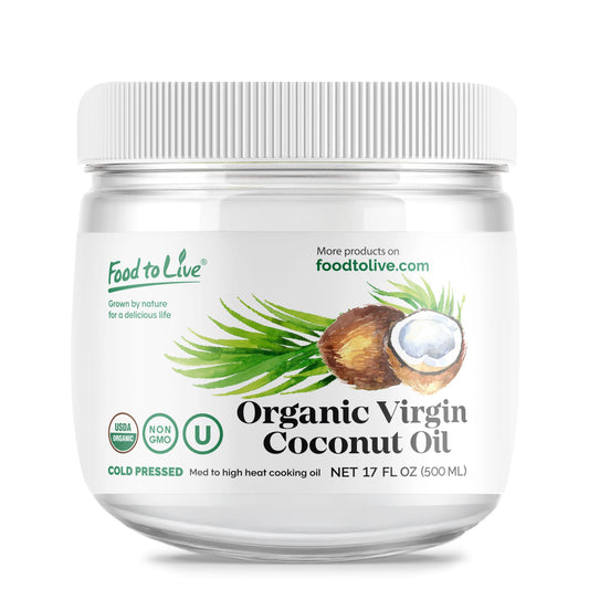Organic Virgin Coconut Oil, 17 fl oz (500 ml) - by Food To Live