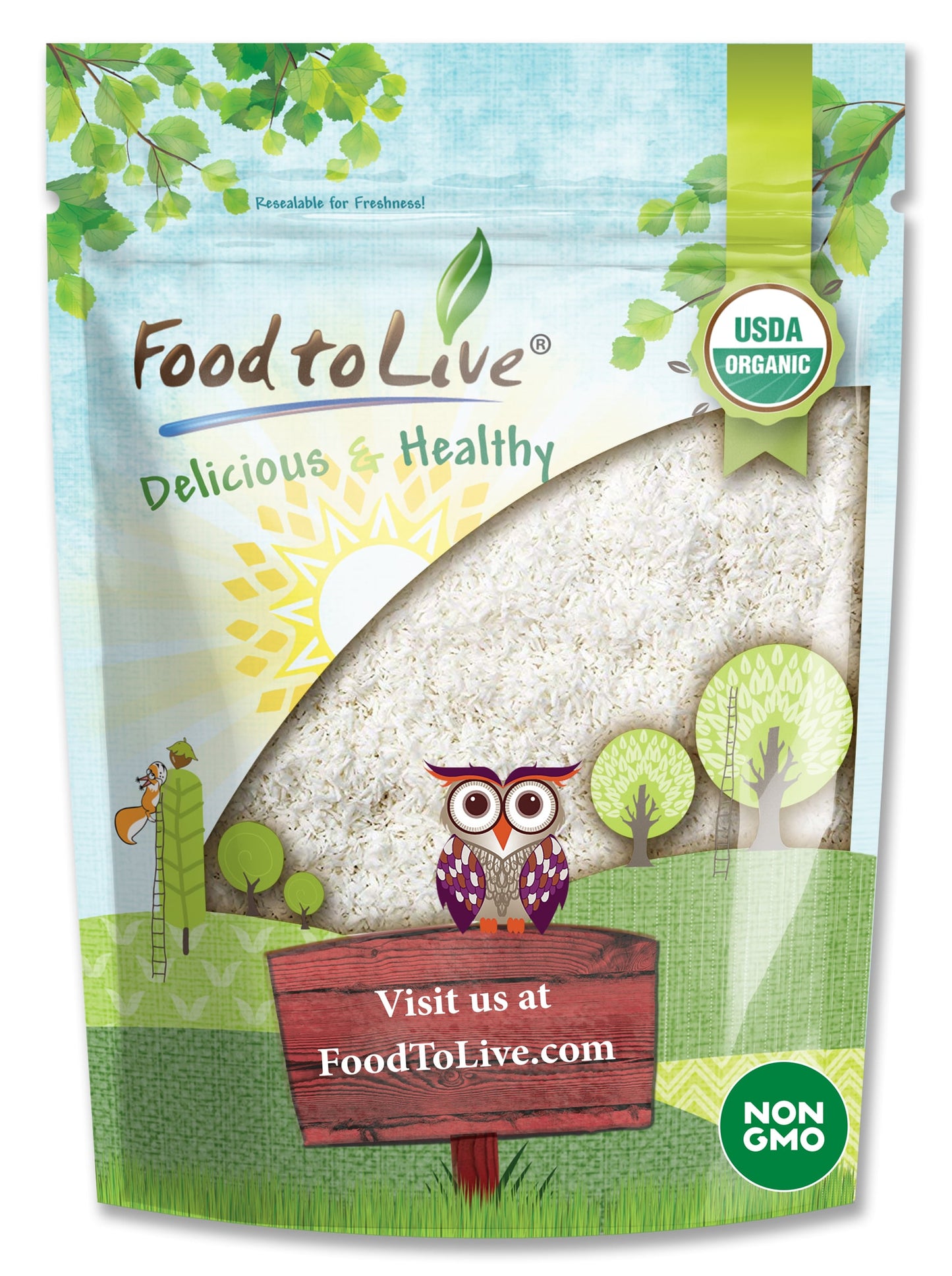 Organic Shredded Coconut - by Food To Live