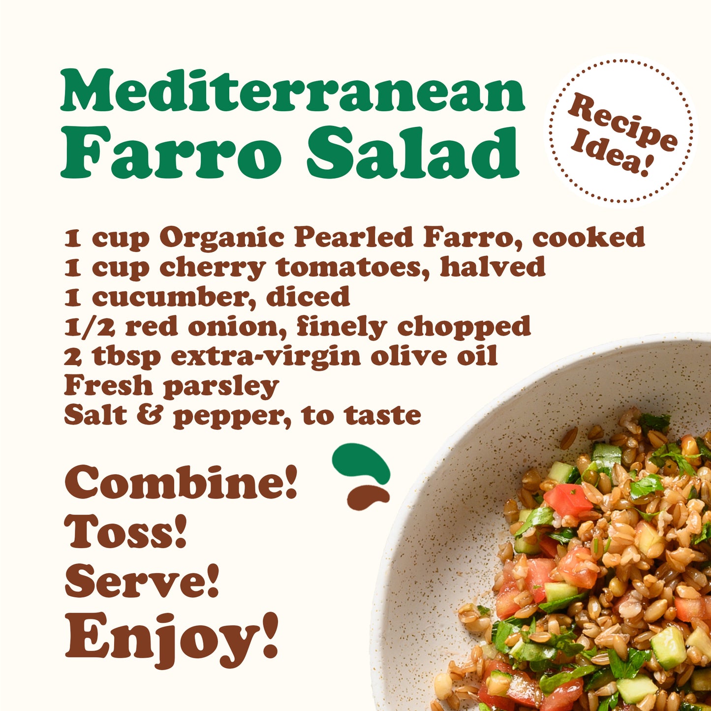 Organic Italian Pearled Farro - Non-GMO, Kosher, Vegan, Grain in Bulk, Good Source of Fiber - by Food to Live