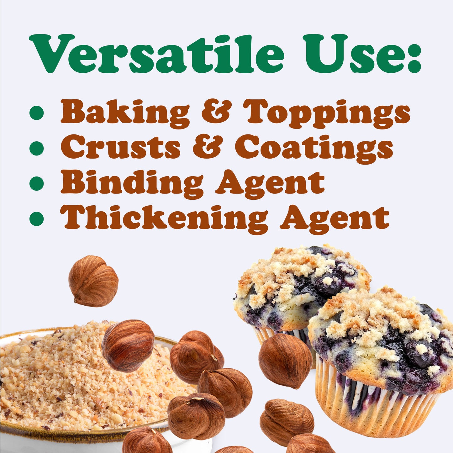 Organic Hazelnut Meal - by Food To Live