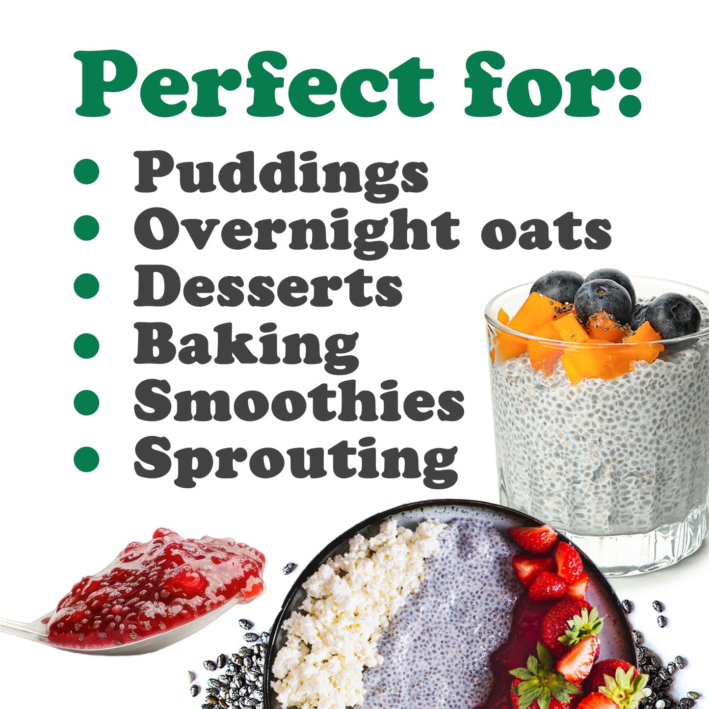 Black Chia Seeds - by Food To Live