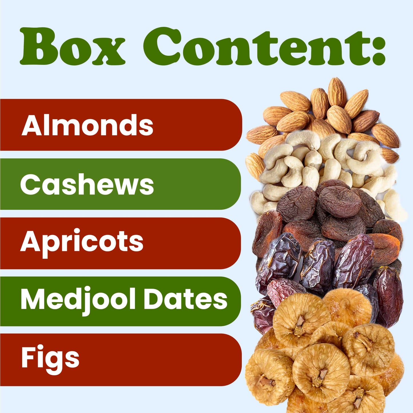 Organic Dried Nuts & Fruits in a Gift Box - by Food To Live