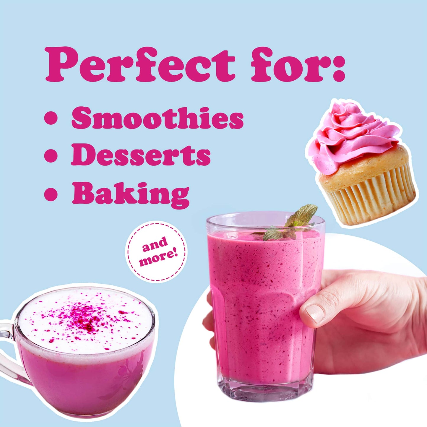 Dragon Fruit SD Juice Powder – Freeze-Dried Pitaya, Vegan Superfood, Dehydrated Dragonfruit is Rich in Vitamins, Minerals. Great for Drinks and Juices. Non-Irradiated Raw Pink Pitahaya in Bulk