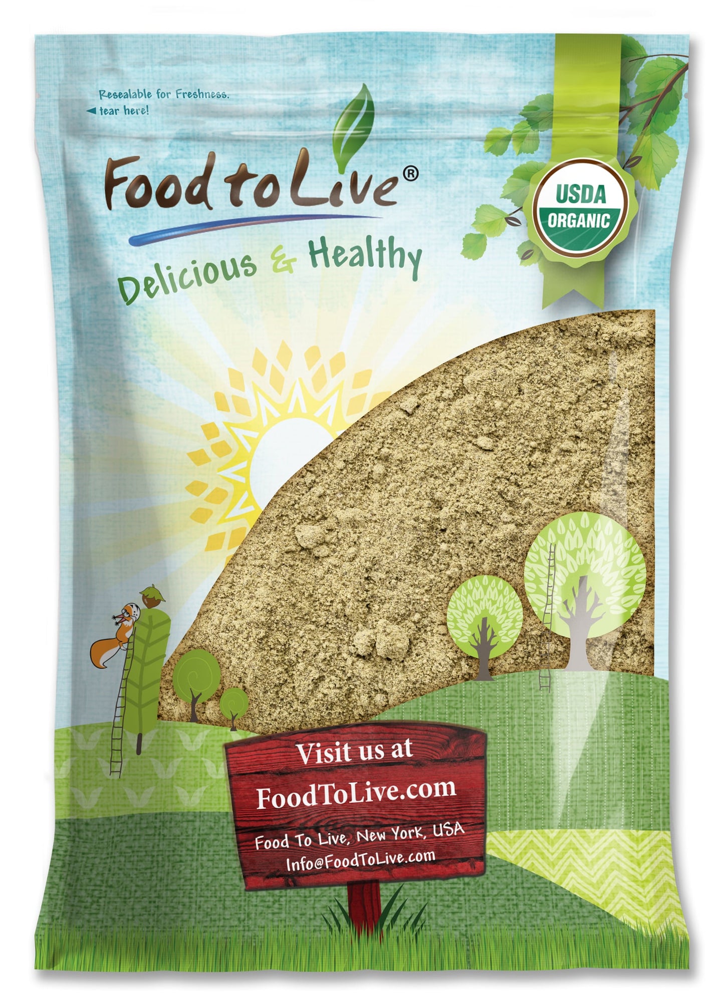 Organic Hemp Protein Powder - by Food To Live