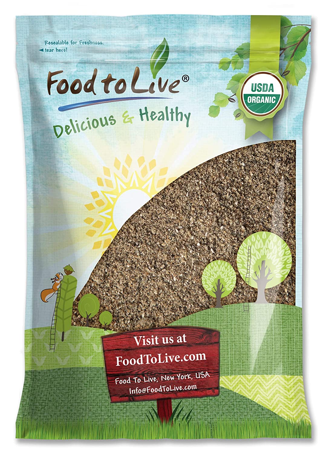 Organic Chia Seeds Flour - by Food To Live