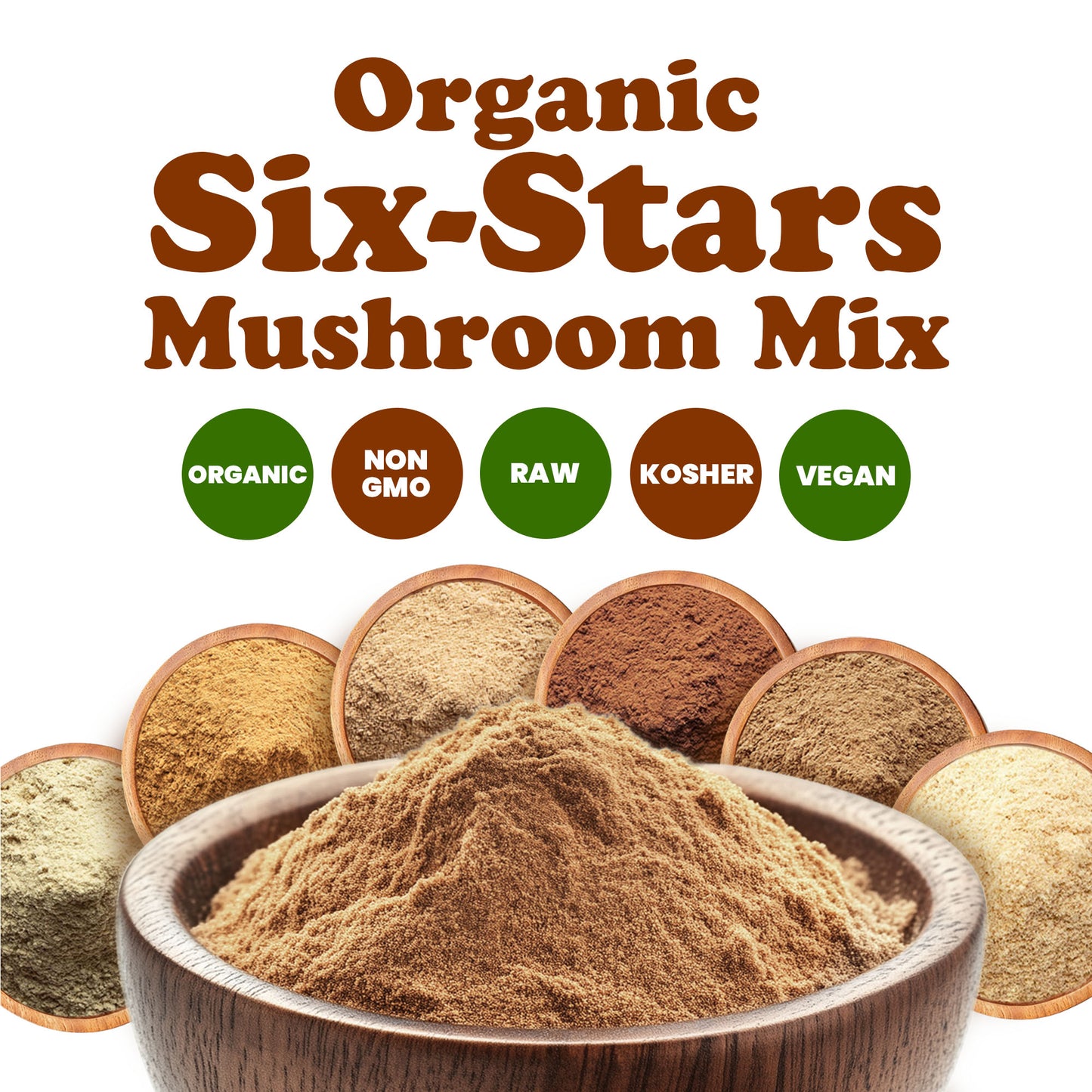 Organic Six-Stars Mushroom Mix - by Food To Live