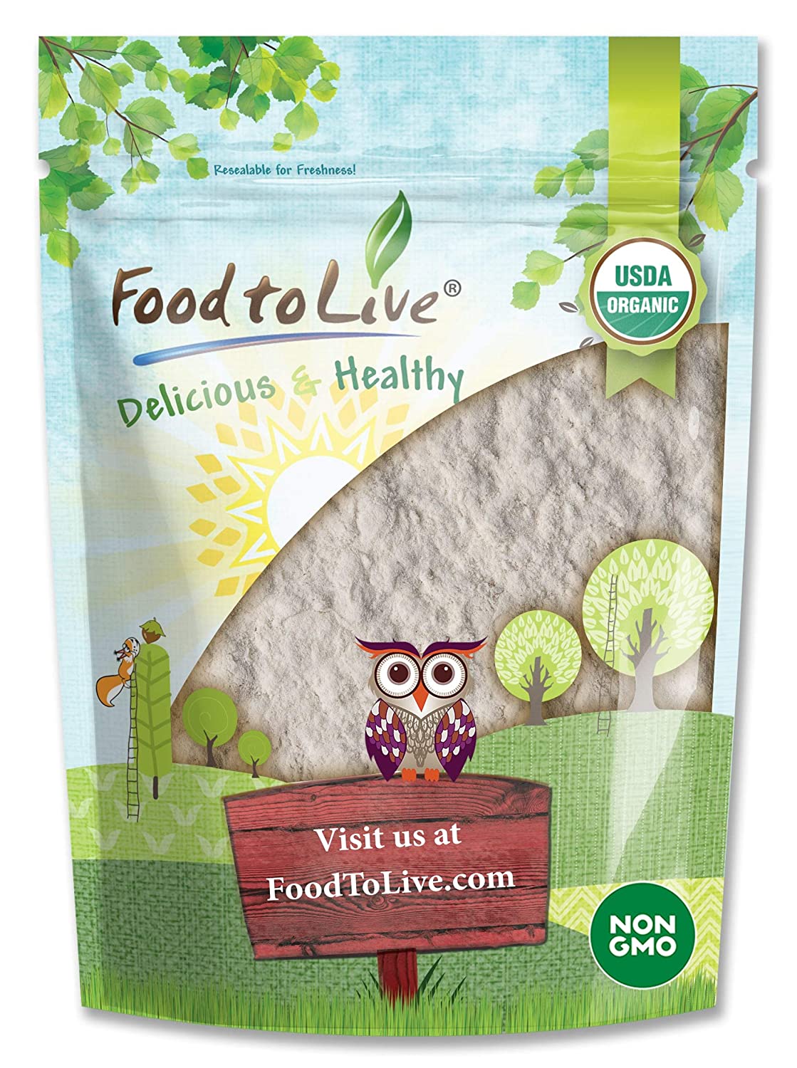 Organic Guar Gum Powder - by Food To Live
