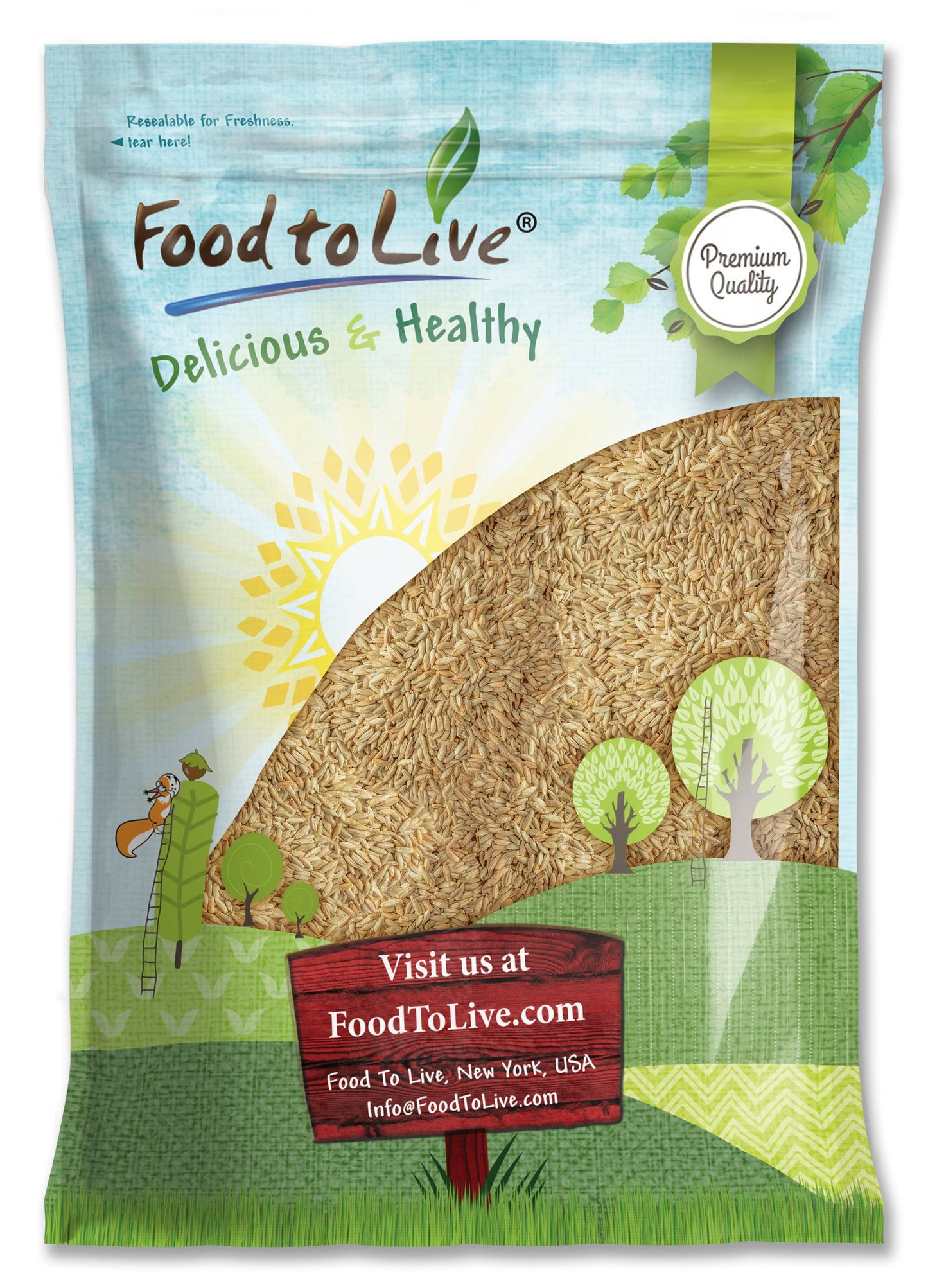 Rye Berries - by Food To Live