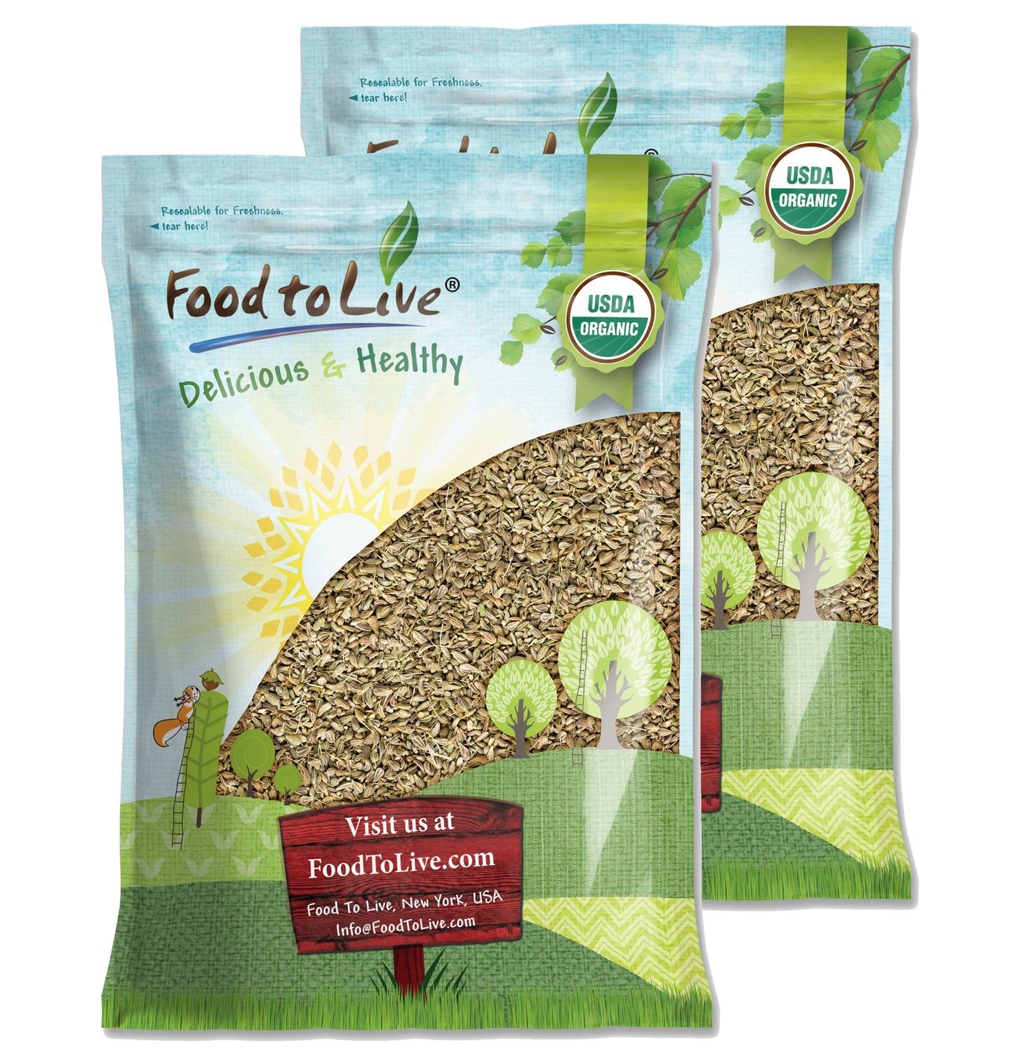 Organic Anise Seeds - by Food To Live