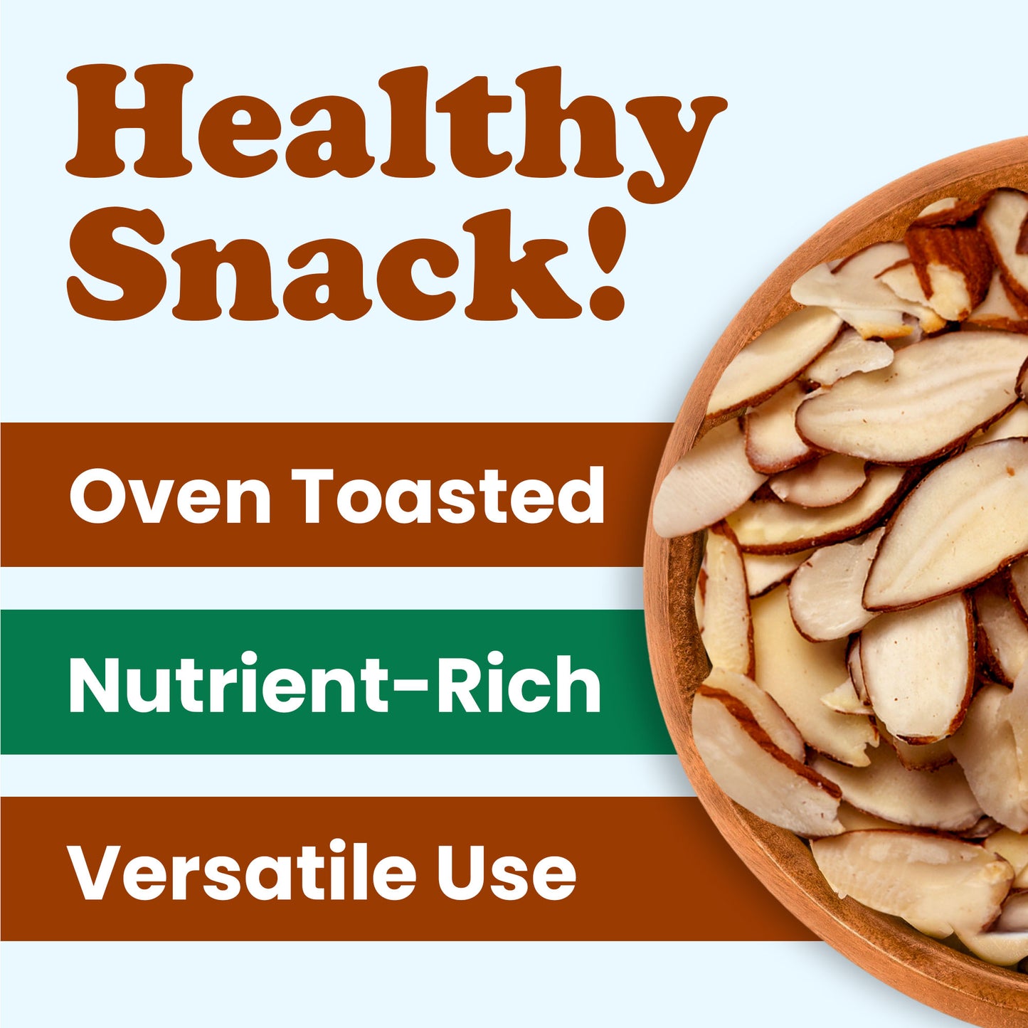 Dry Roasted Natural Sliced Almonds - by Food to Live