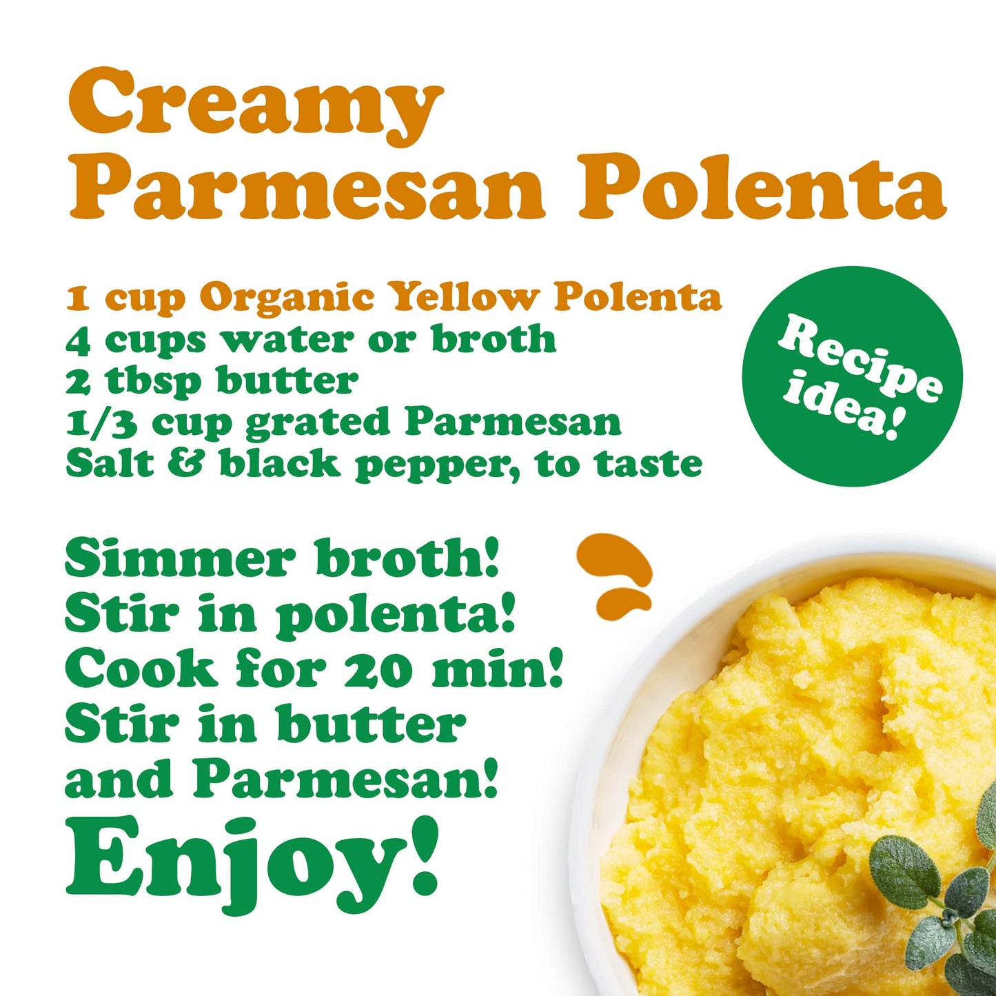 Gluten-Free Organic Yellow Polenta - by Food To Live