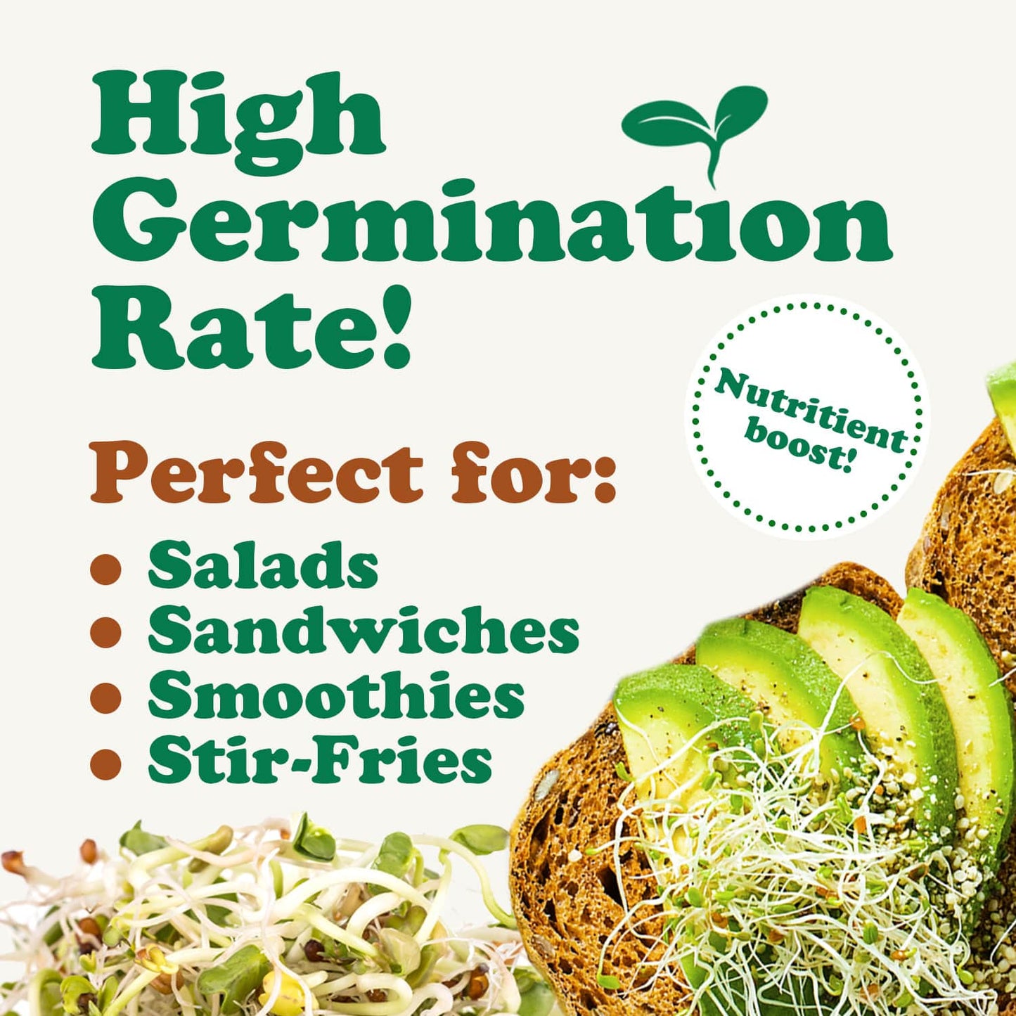Organic Spicy Mix of Sprouting Seeds - by Food To Live