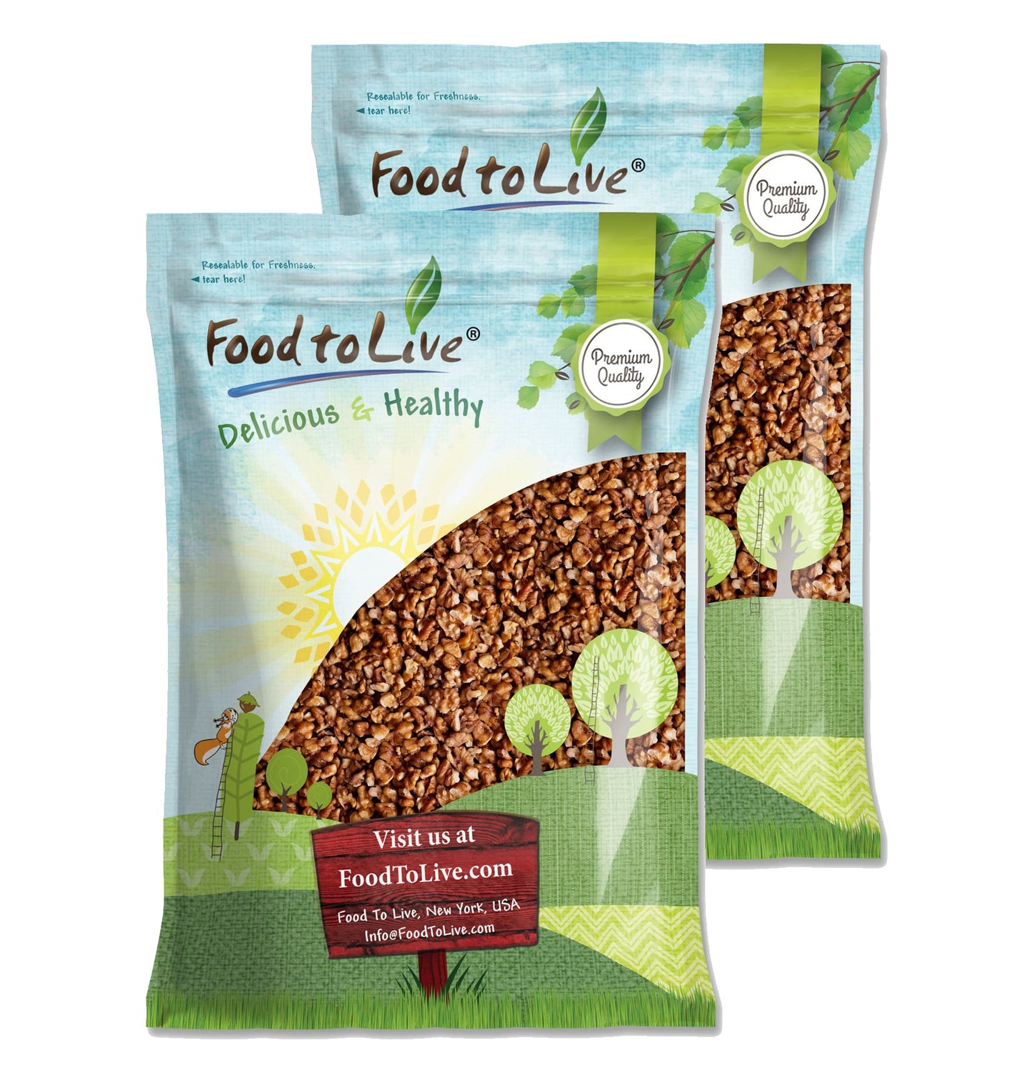 Dry Roasted Walnuts - by Food To Live