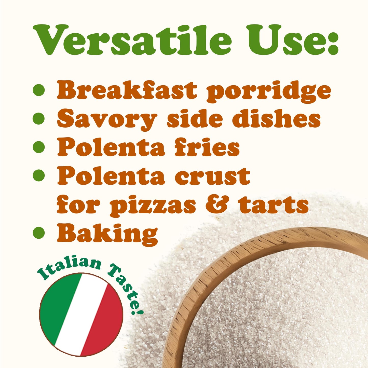 Gluten Free Organic White Polenta - by Food To Live