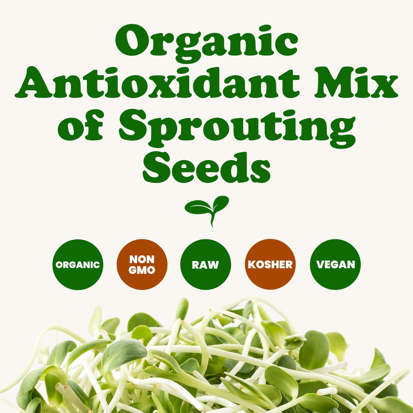 Organic Antioxidant Mix of Sprouting Seeds - by Food To Live