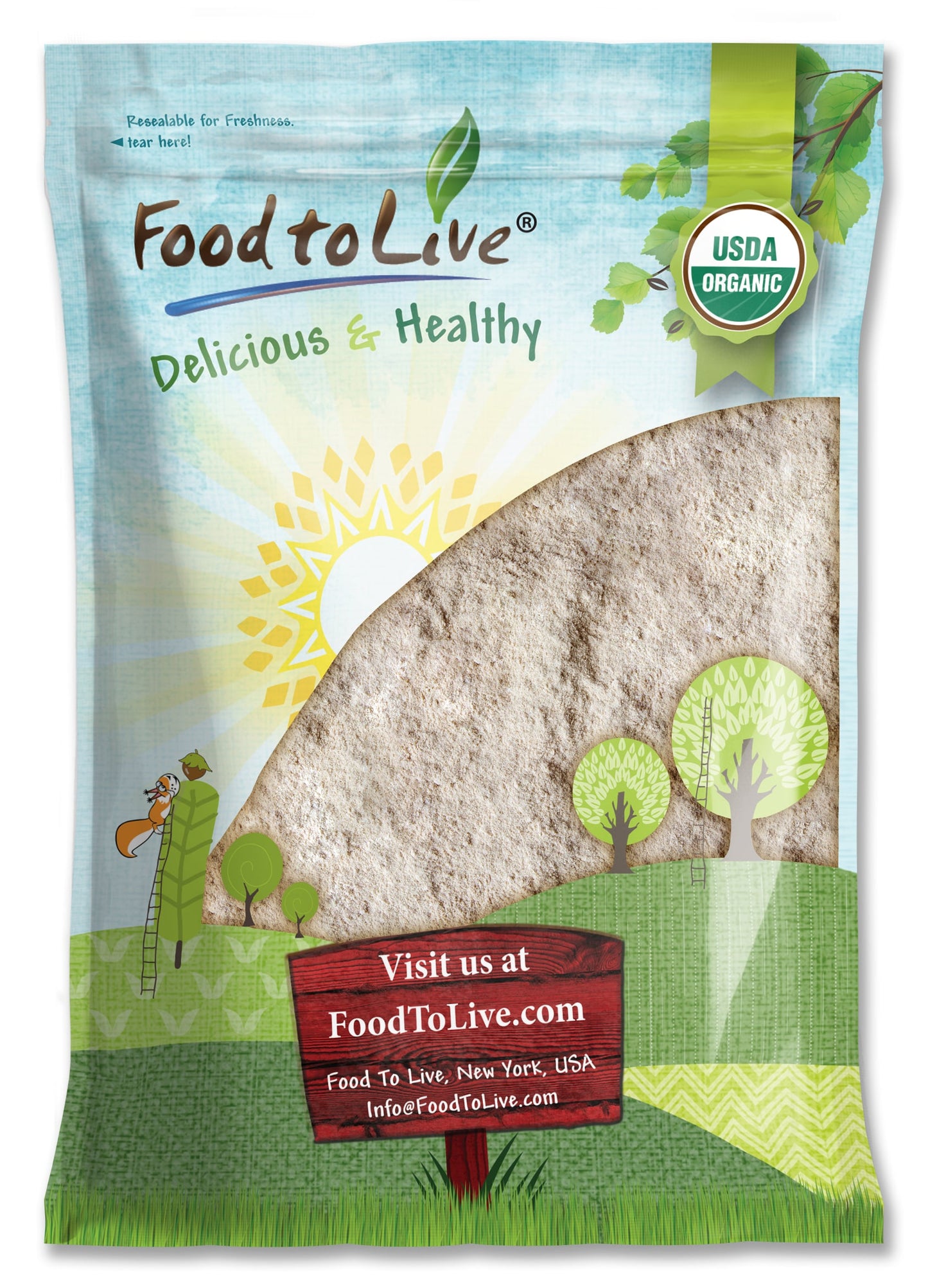 Organic Barley Flour - by Food To Live