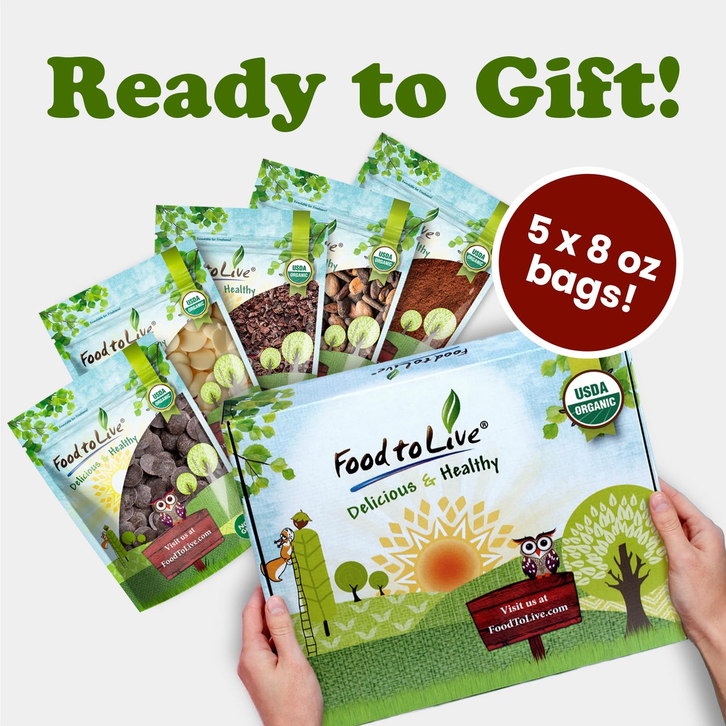 Inspired Chocolatier - Organic Gift Box - by Food To Live