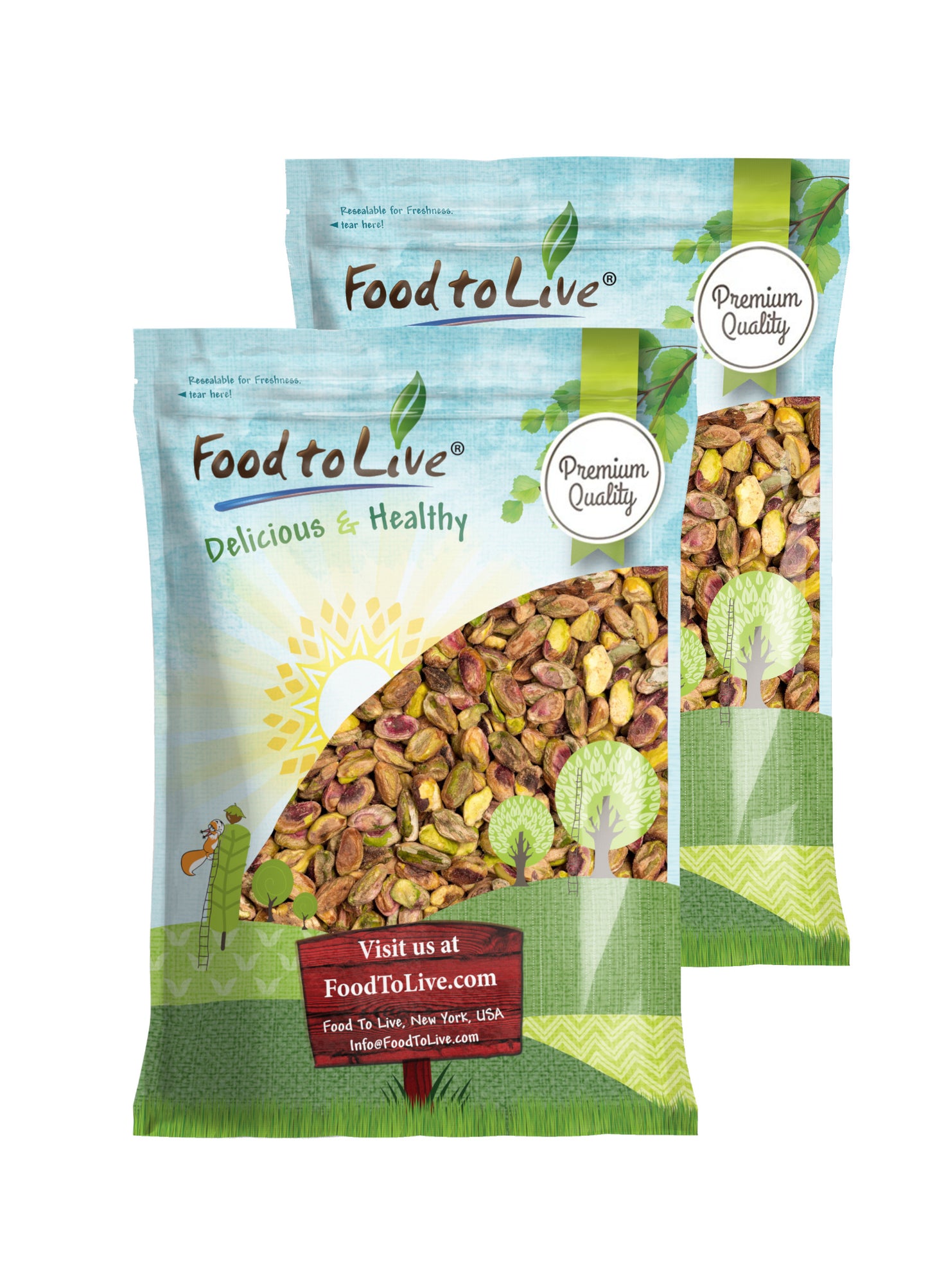 Organic Dry Roasted Pistachio with Himalayan Salt - by Food to Live
