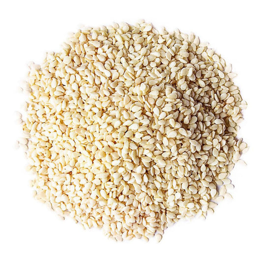Organic Hulled Sesame Seeds – Raw in Resealable Jar, Non-GMO, Vegan, Kosher