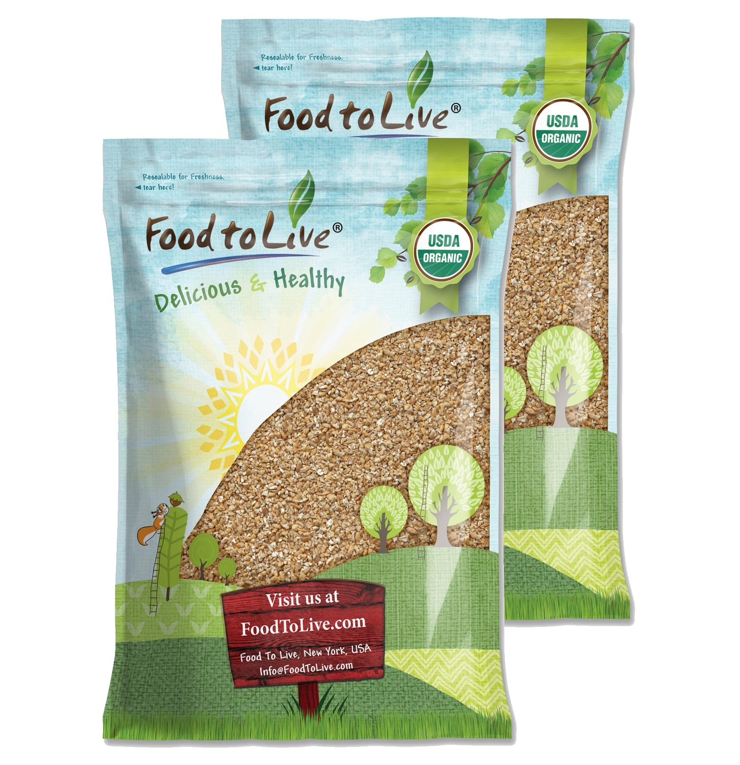 Organic Cracked Wheat Berries - by Food To Live