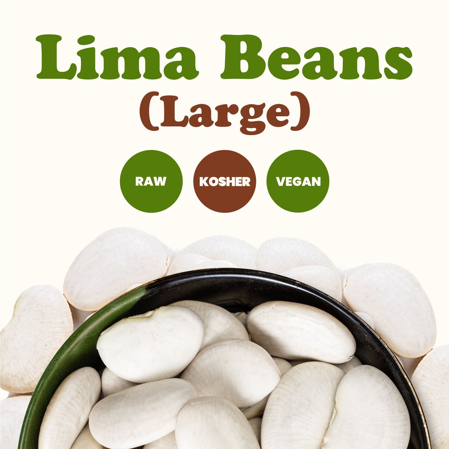 Lima Beans – Non-GMO, Large, Vegan