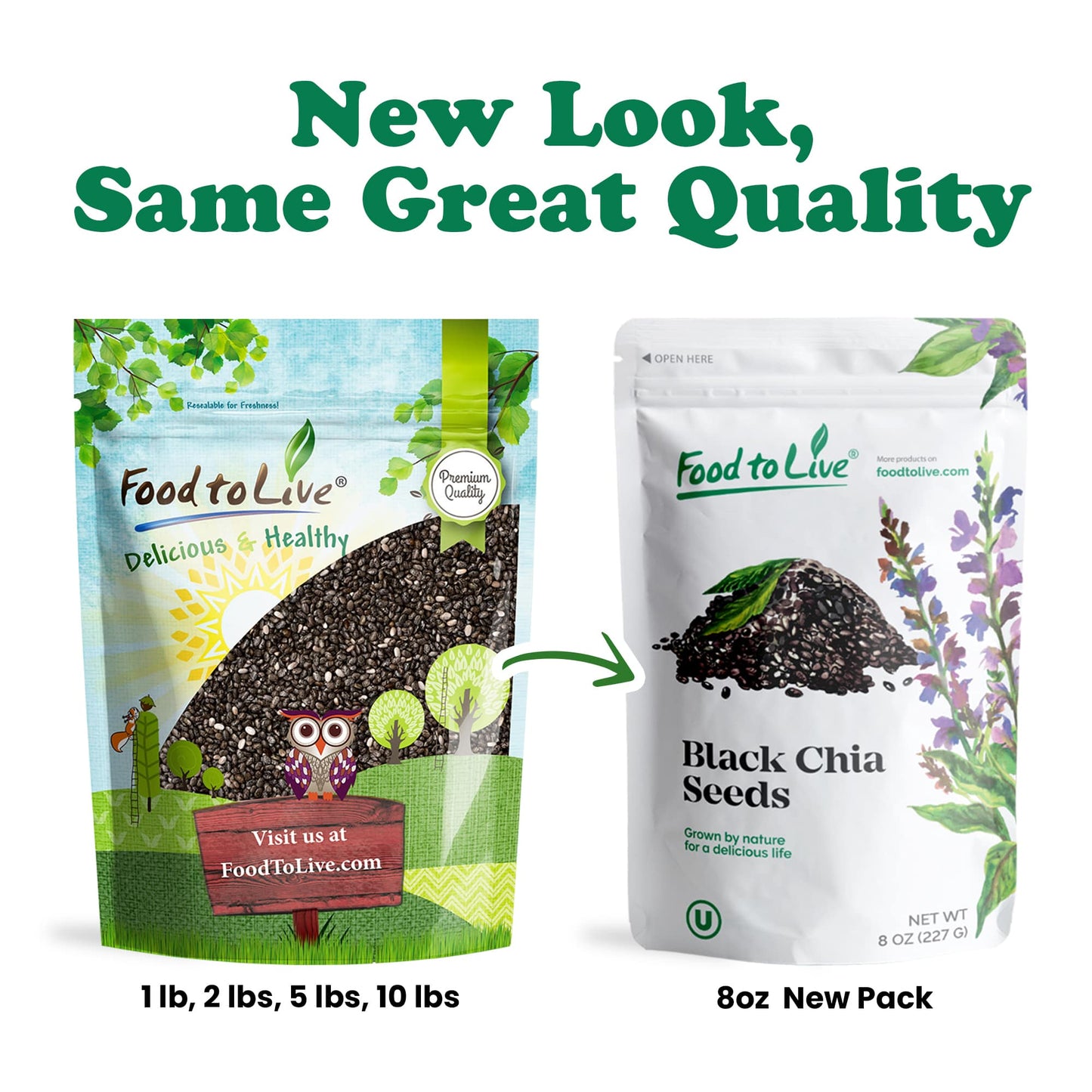 Black Chia Seeds - by Food To Live