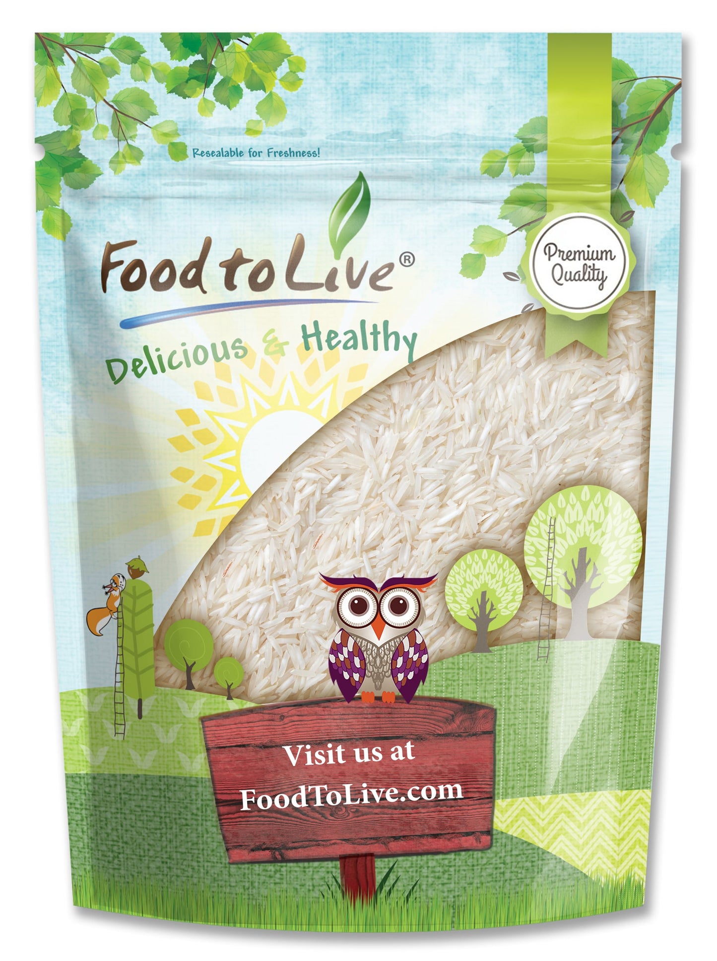 Long Grain White Rice - by Food To Live