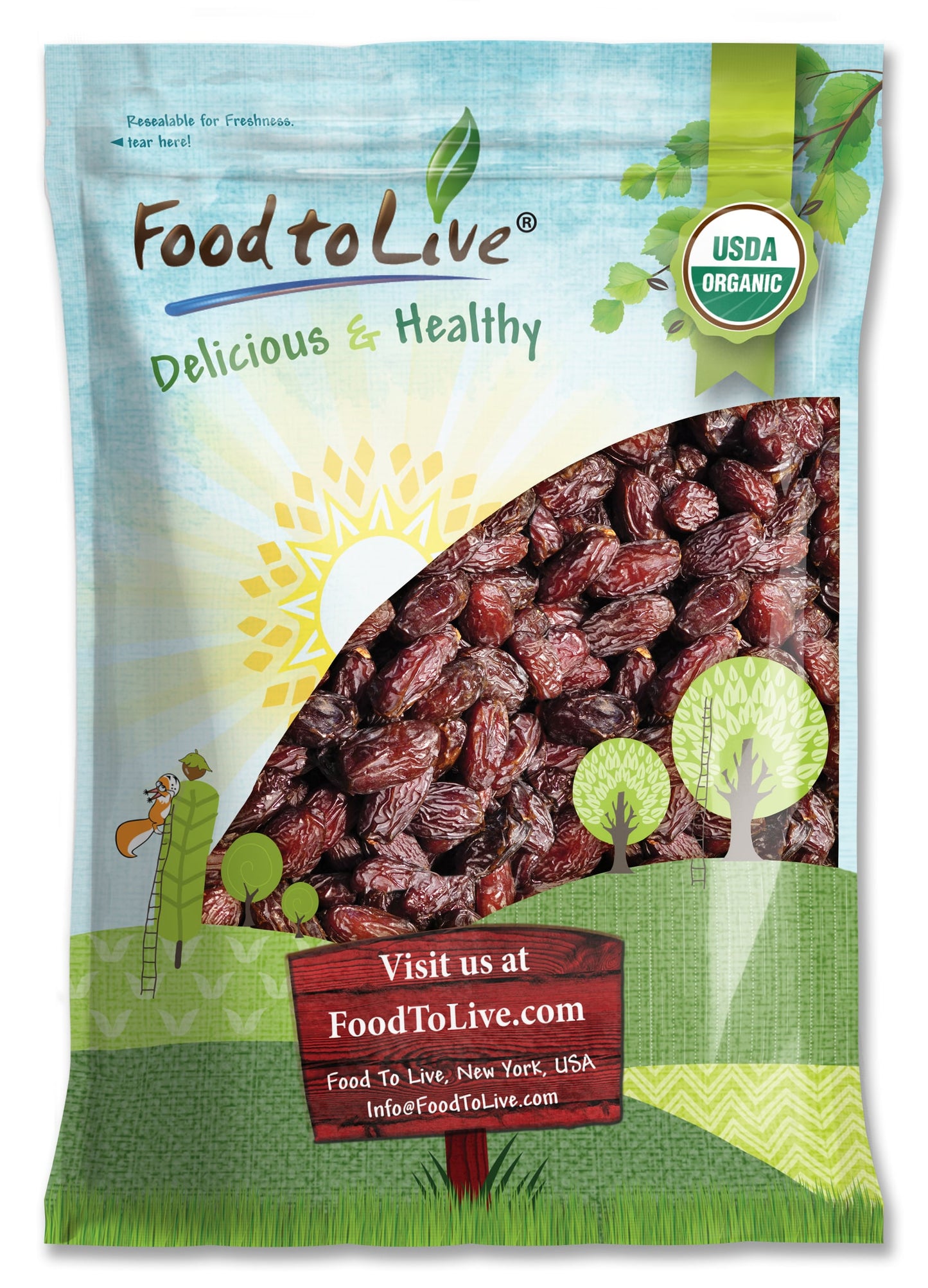 Organic California Medjool Dates - by Food To Live