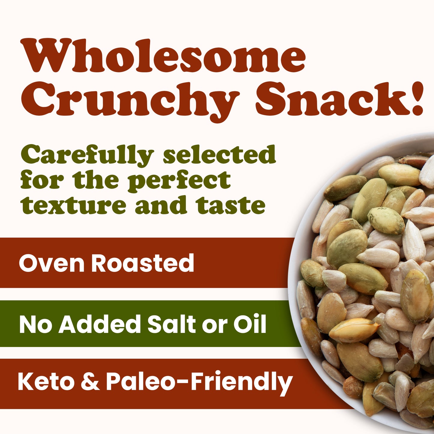 Organic Dry Roasted Sunflower and Pumpkin Seed Mix - by Food To Live