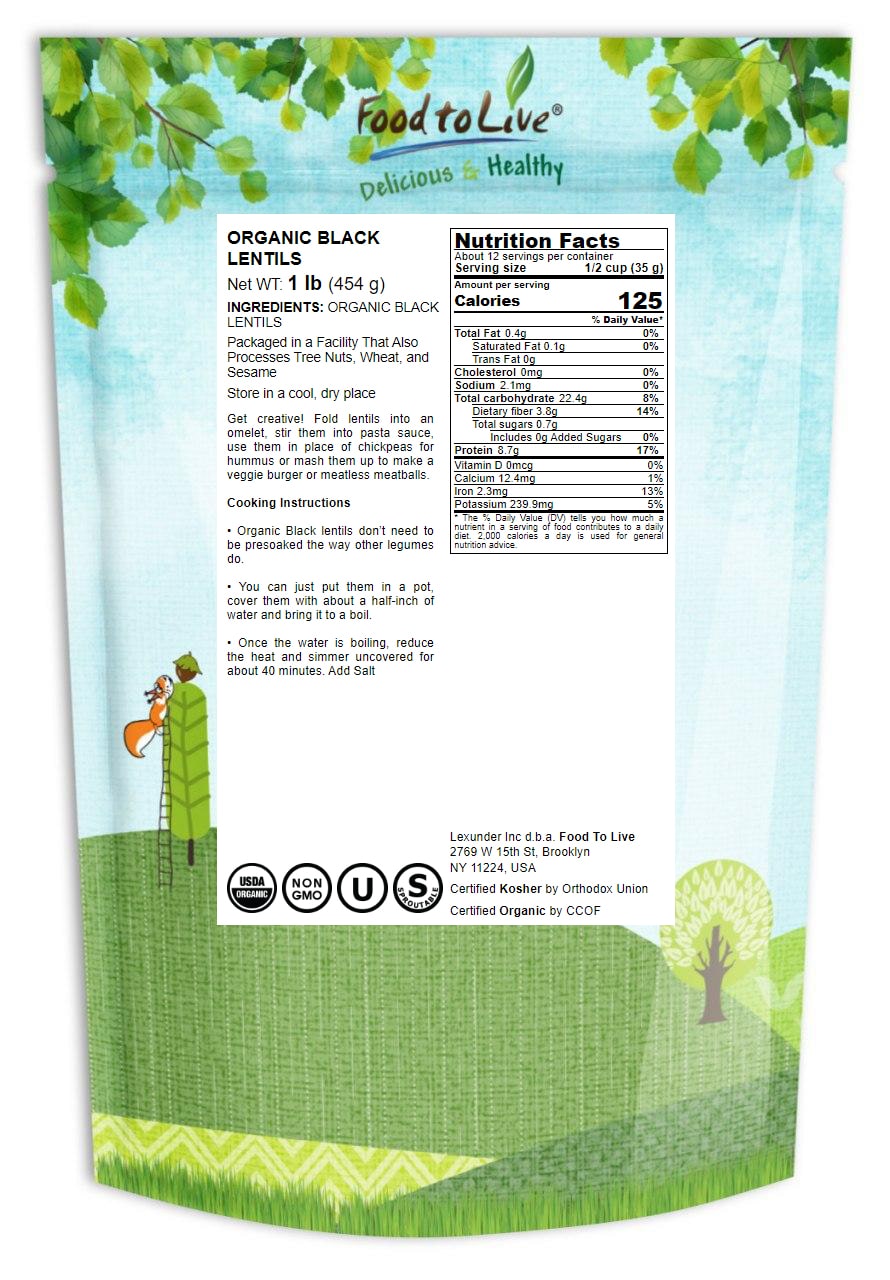 Organic Lentil Variety Set - by Food To Live