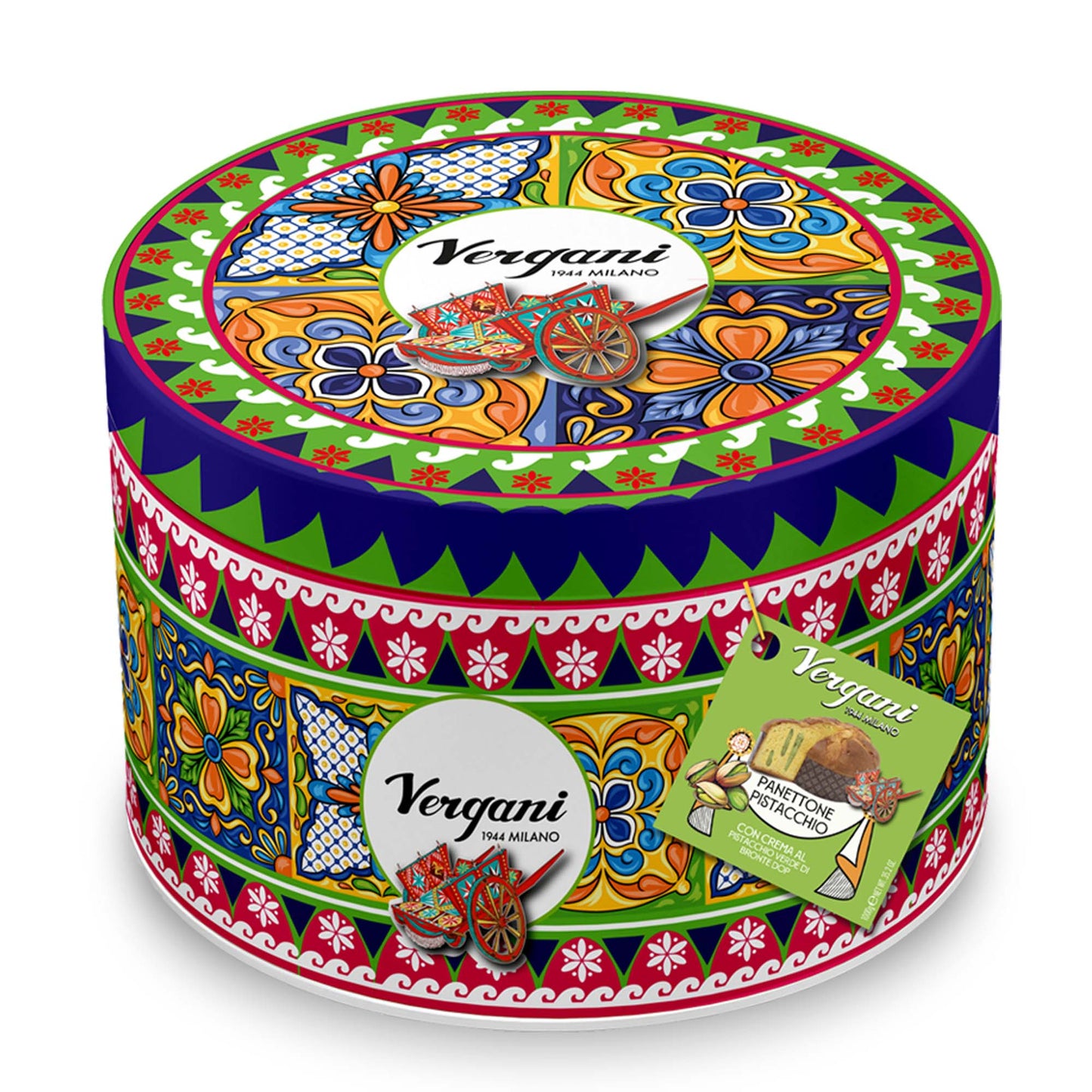 Vergani Sicily Pistachio Panettone - 750 g (1.65 lb) - by Food to Live