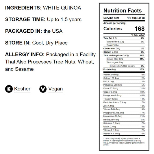 Pre-Cooked White Quinoa - by Food To Live