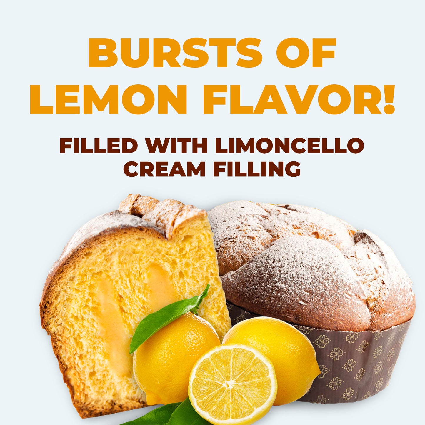 Vergani Limoncello Panettone - 750g (1.65 lb)