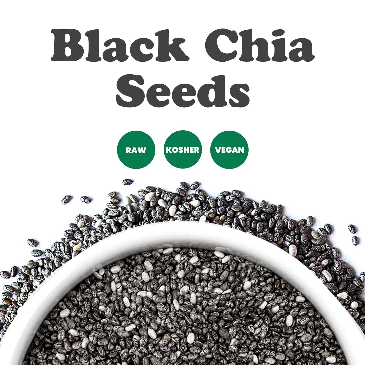 Black Chia Seeds - by Food To Live