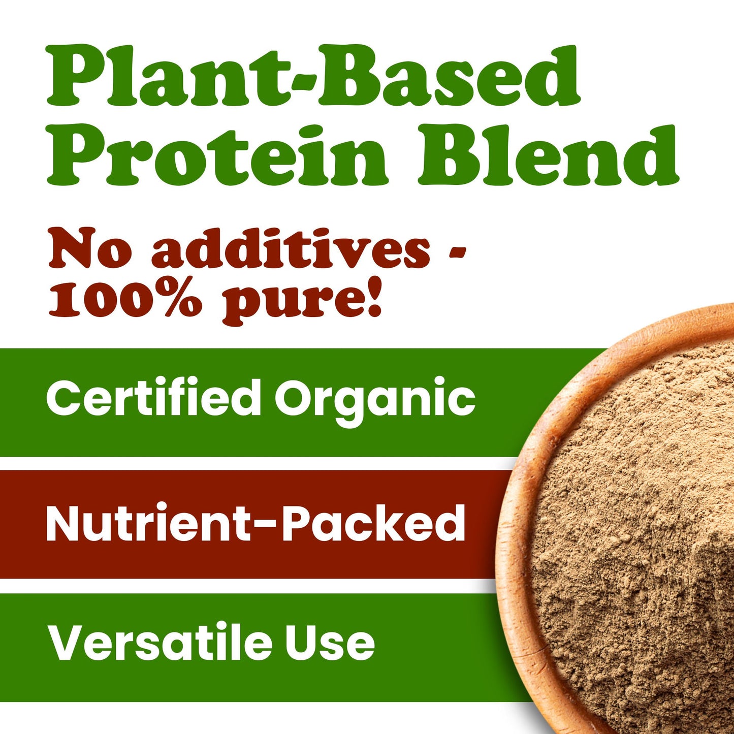 Organic Energize Chocolate Protein Mix – Vegan, Kosher, Bulk – by Food to Live