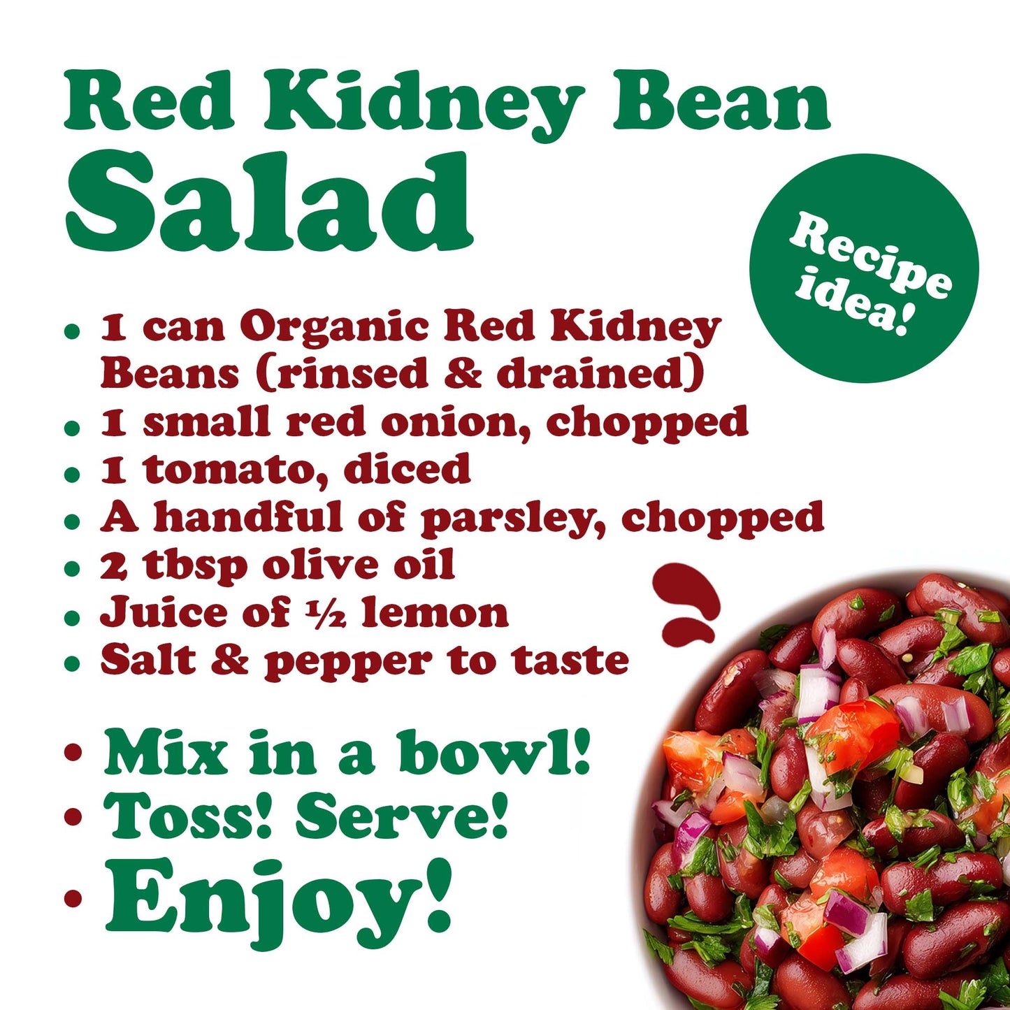 Organic Canned Red Kidney Beans – Unsalted, Non-GMO, Vegan. Ready to Eat. Perfect for Salads, Soups, Pasta e Fagioli. Wholesale – by Food to live
