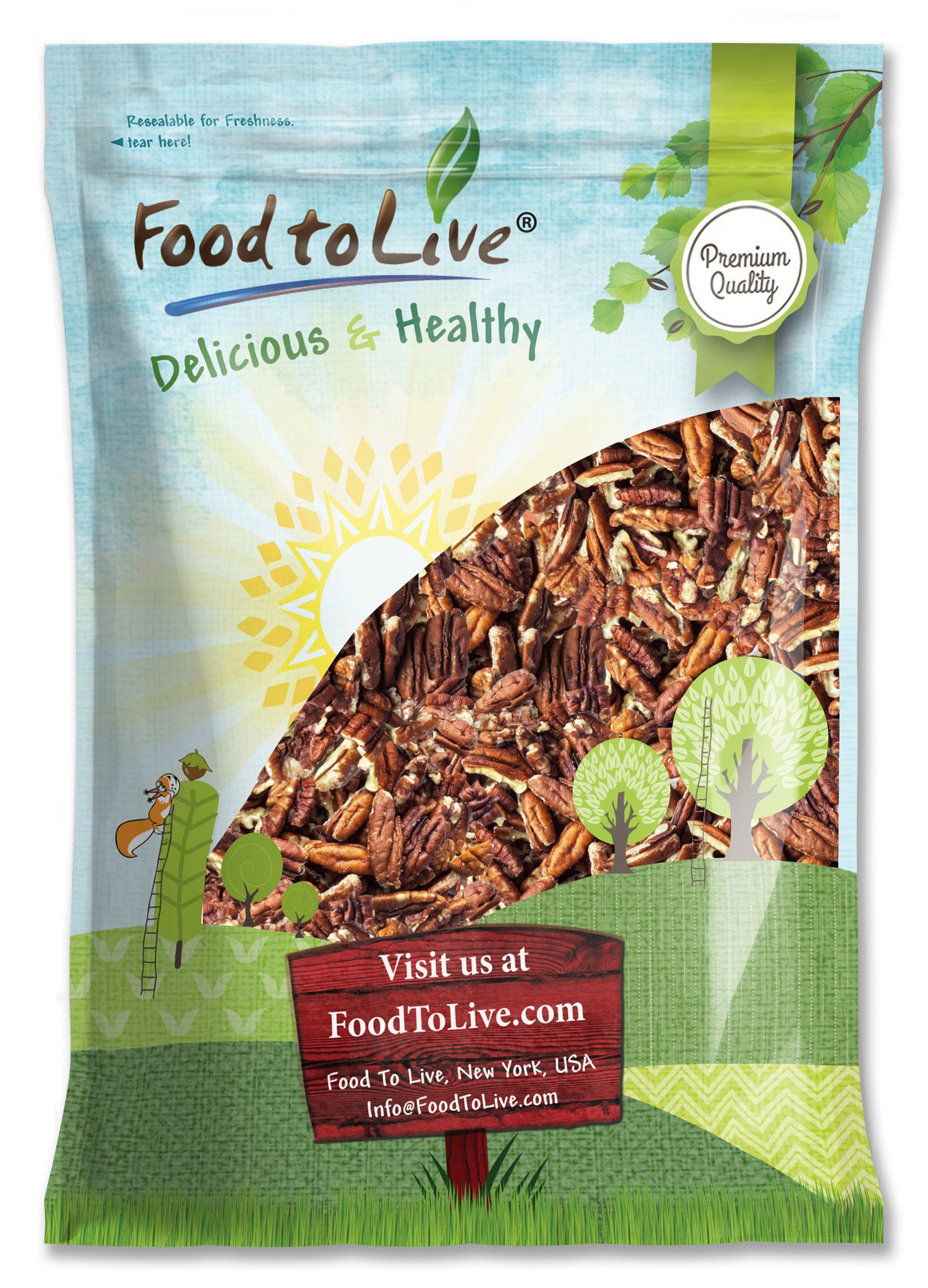 Dry Roasted Pecan Pieces - by Food To Live